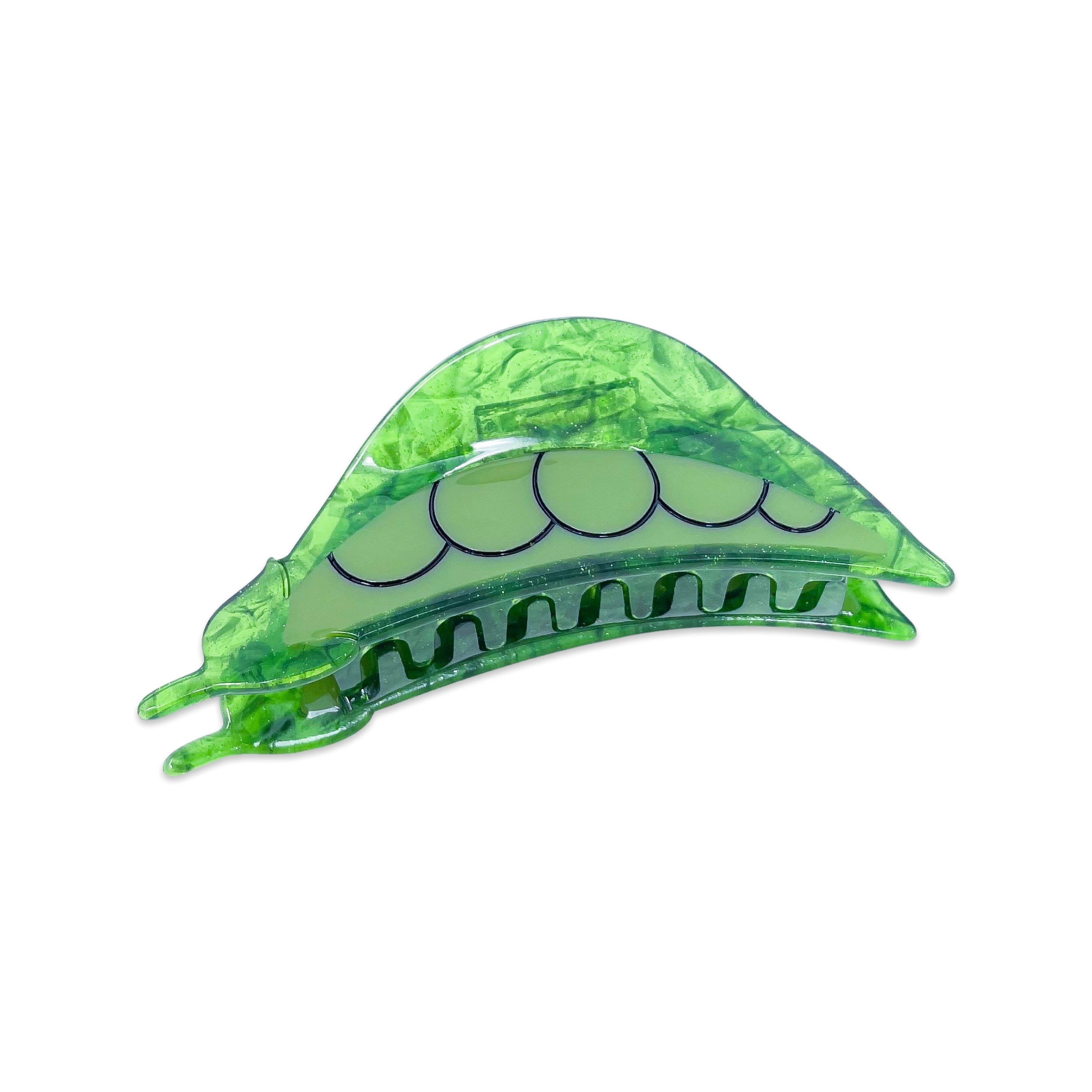 Large Pea Pod Hair Claw Clip