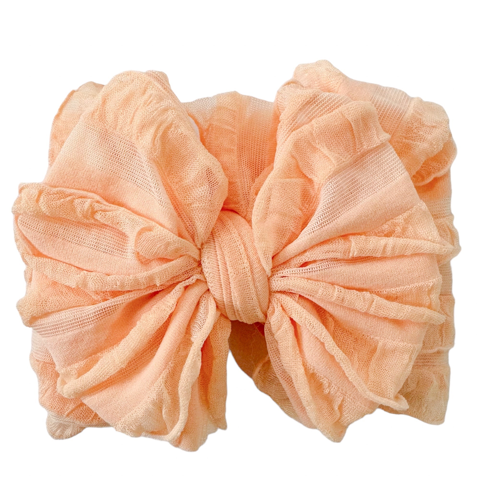 Peach | Signature Ruffled Baby Headband