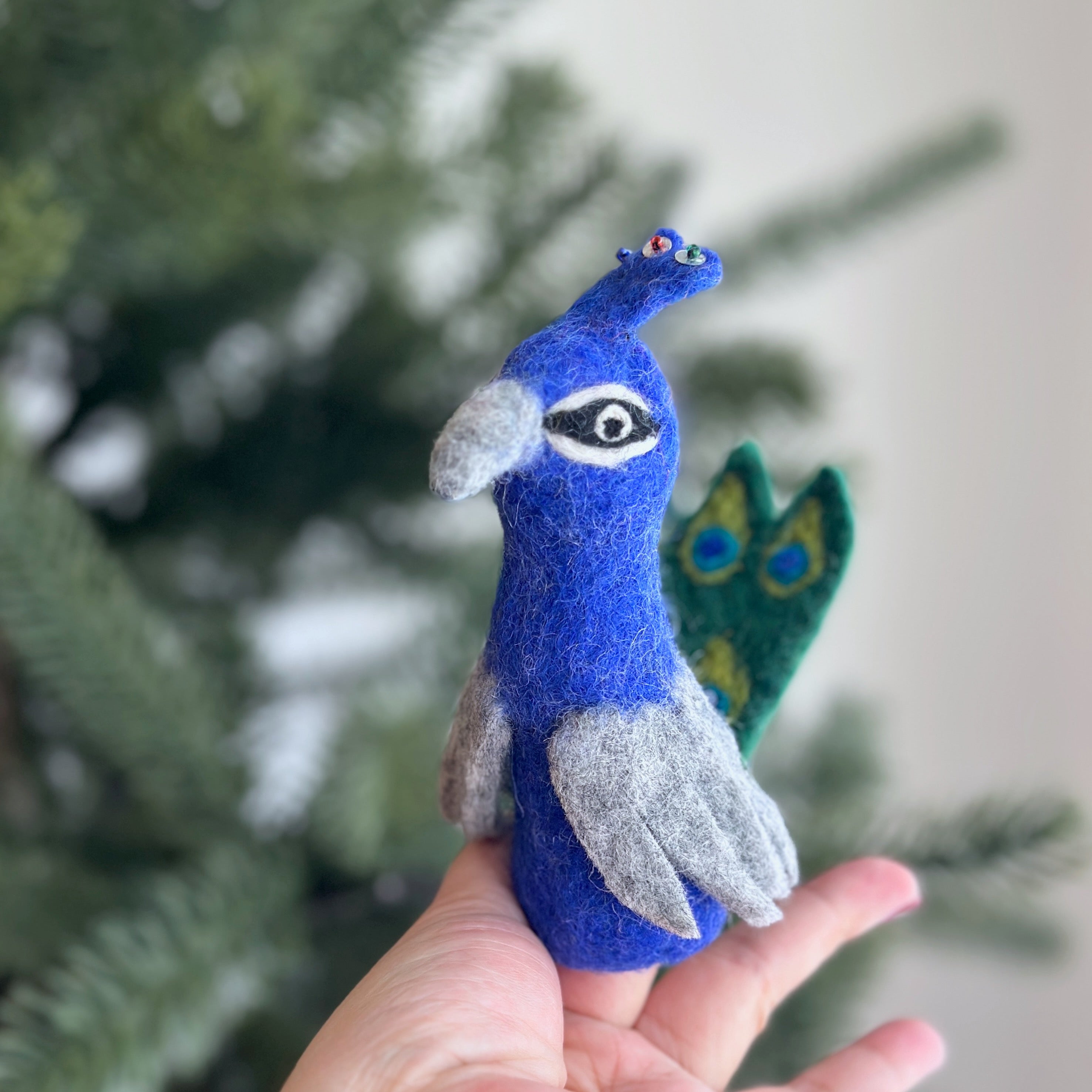Peacock Finger Puppet