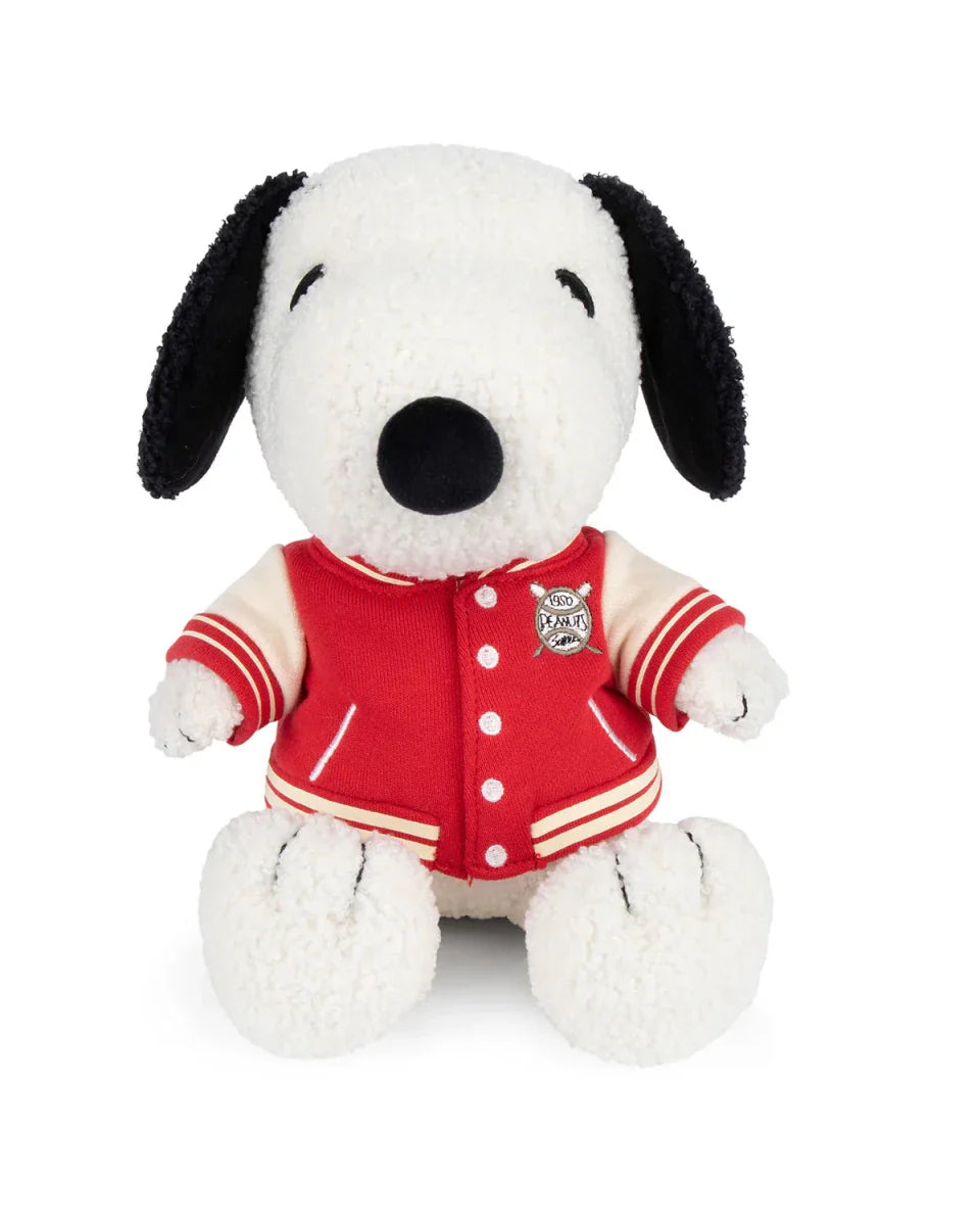 Peanuts Snoopy Sitting With Varsity Jacket Plush