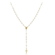 Pearl Rosary Lariat