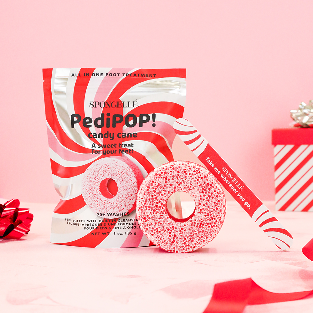 Candy Cane | Holiday Pedipop! Pedi Buffer & Nail File