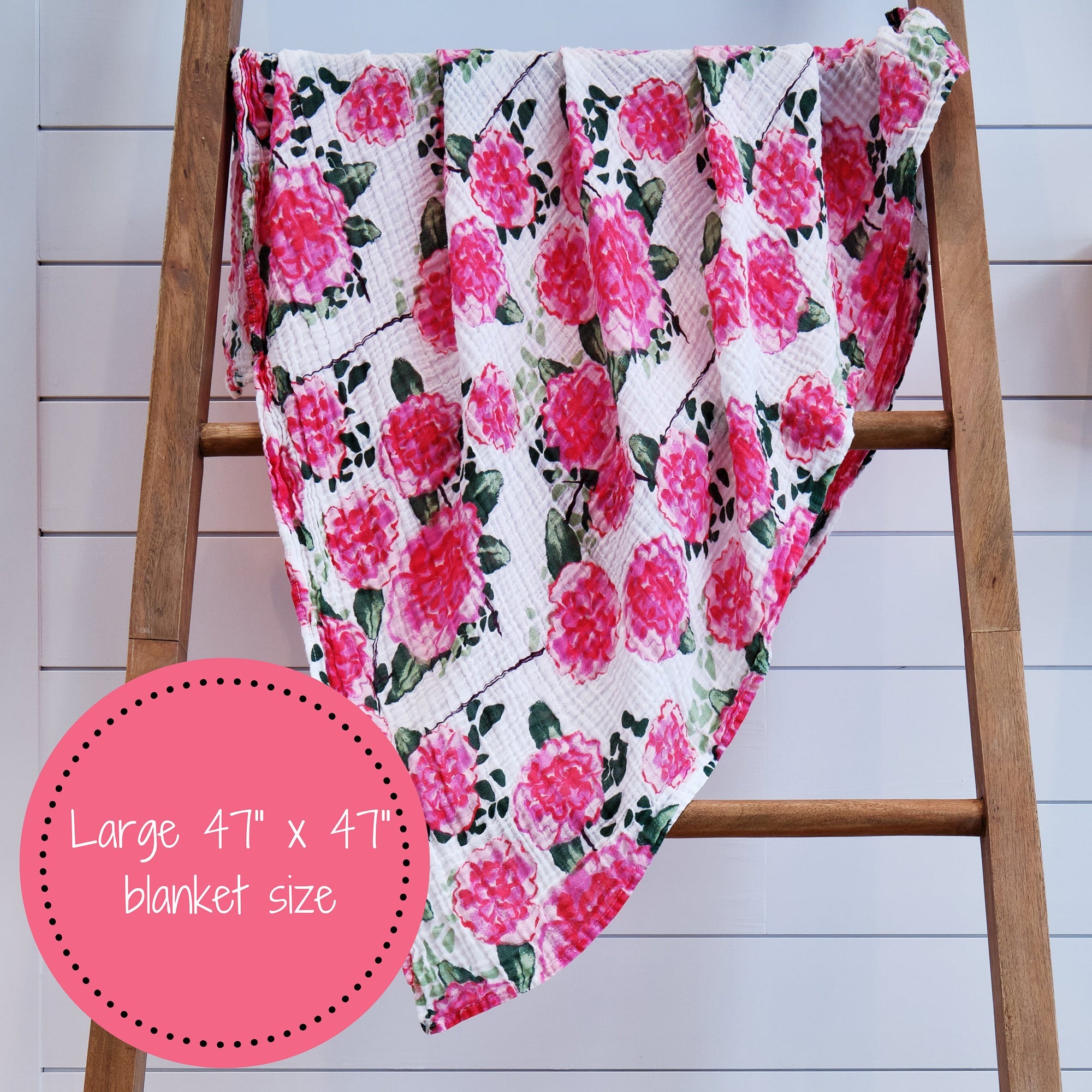 Live Life In Full Bloom Swaddle Blanket