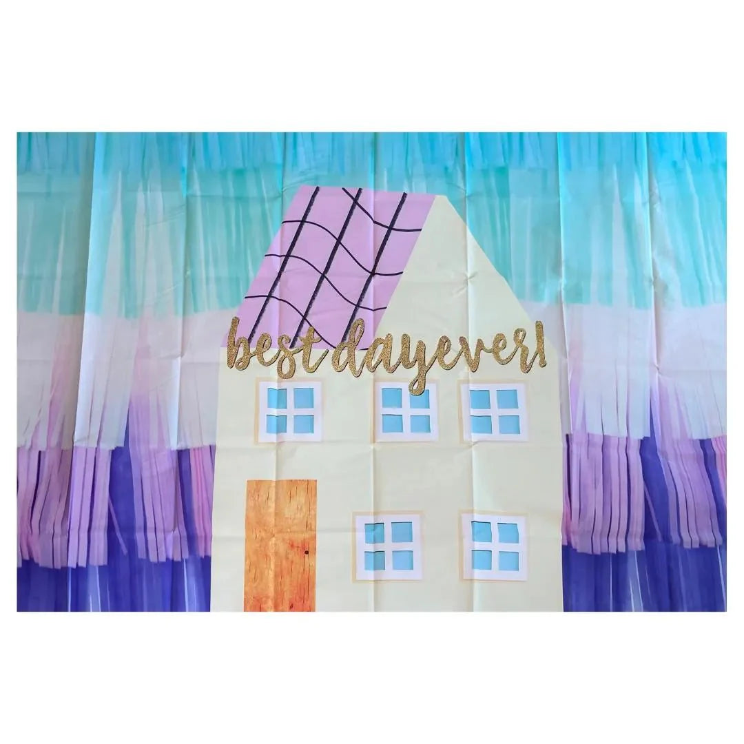 Peppa Pig House Vinyl Backdrop