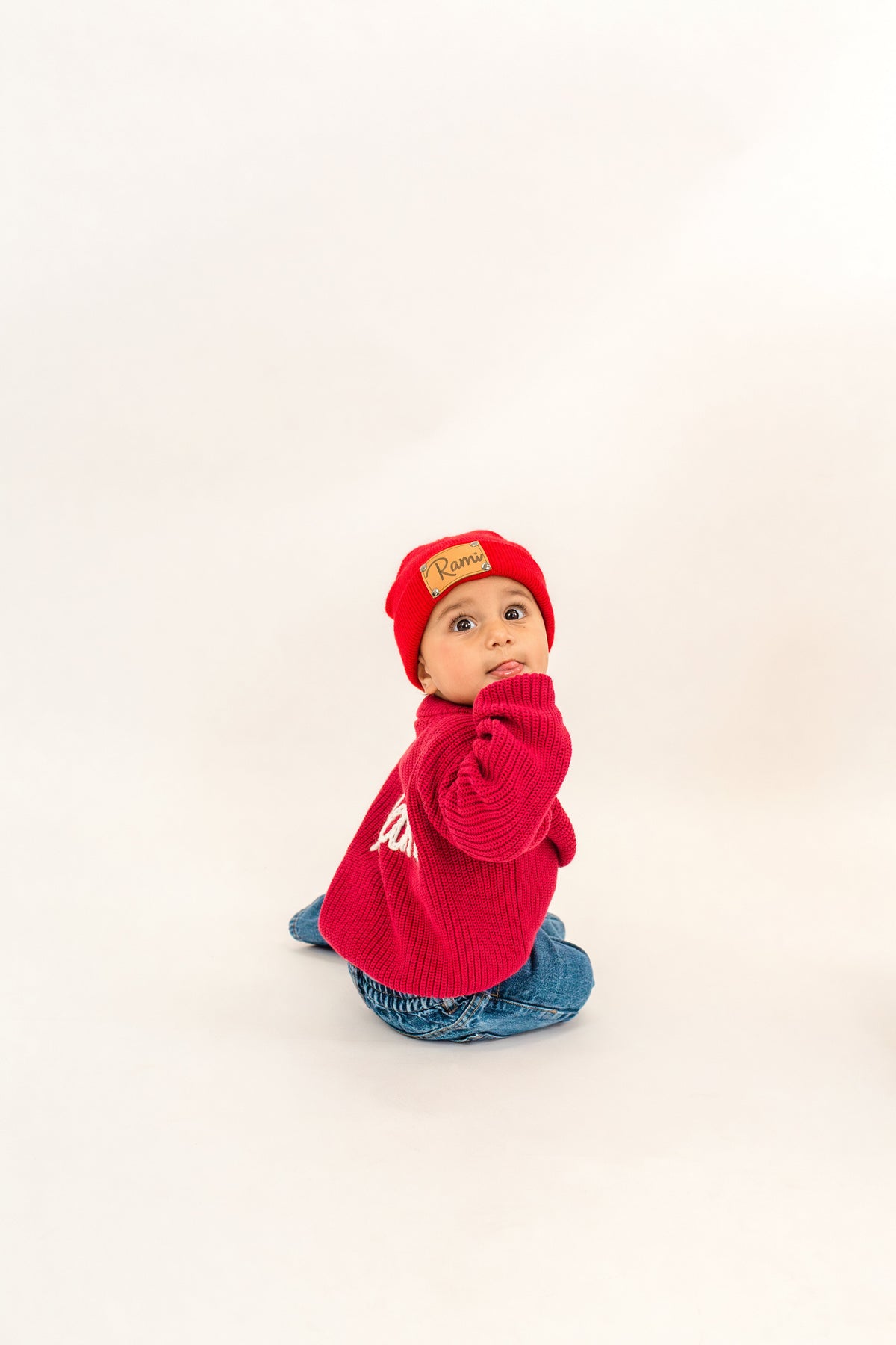 Custom Name Knit Baby Hats | Soft Personalized Beanies