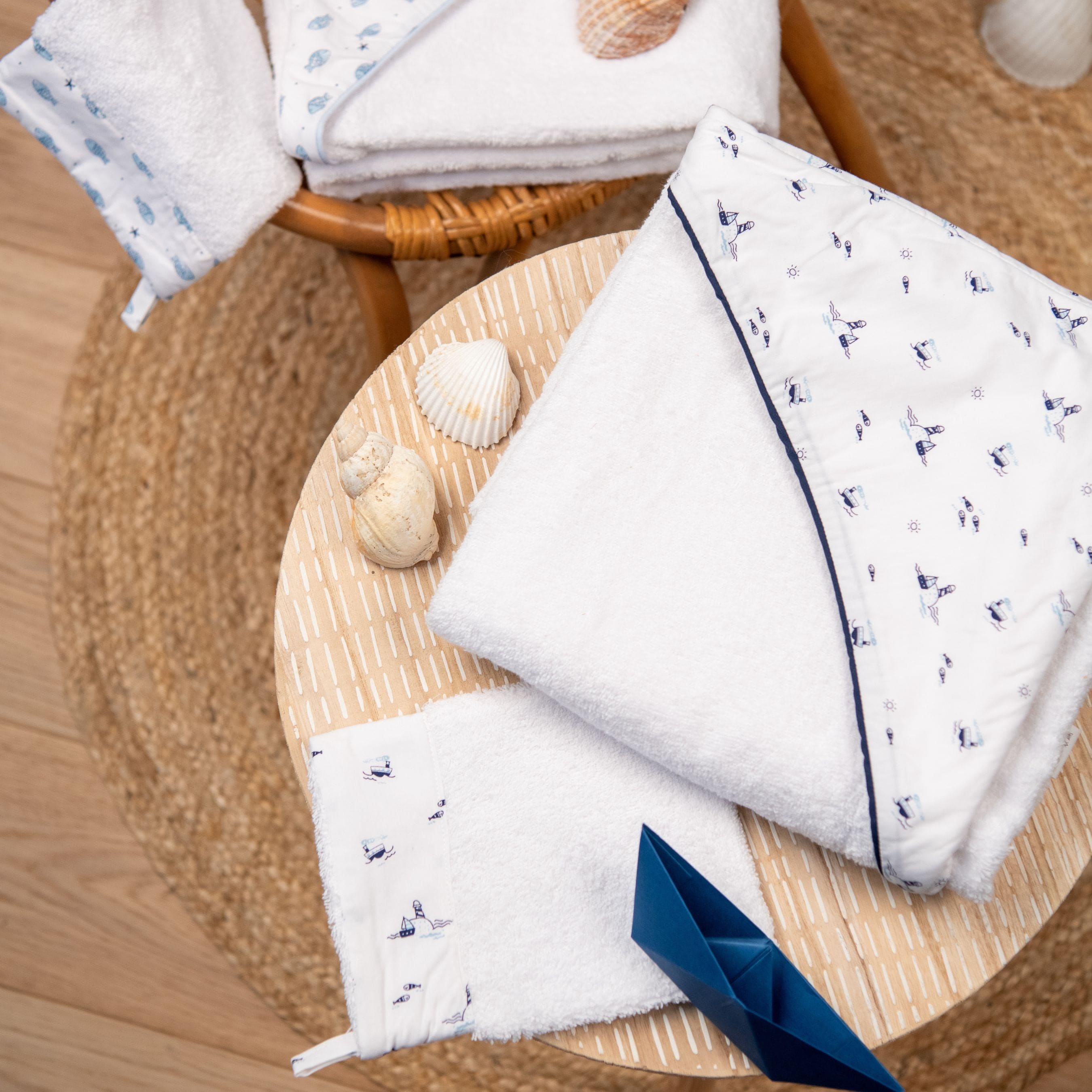 Petit Marcel | Hooded Baby Towel (80cm)