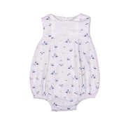 Petit Marcel | White Cotton Sailboat Print Shortie
