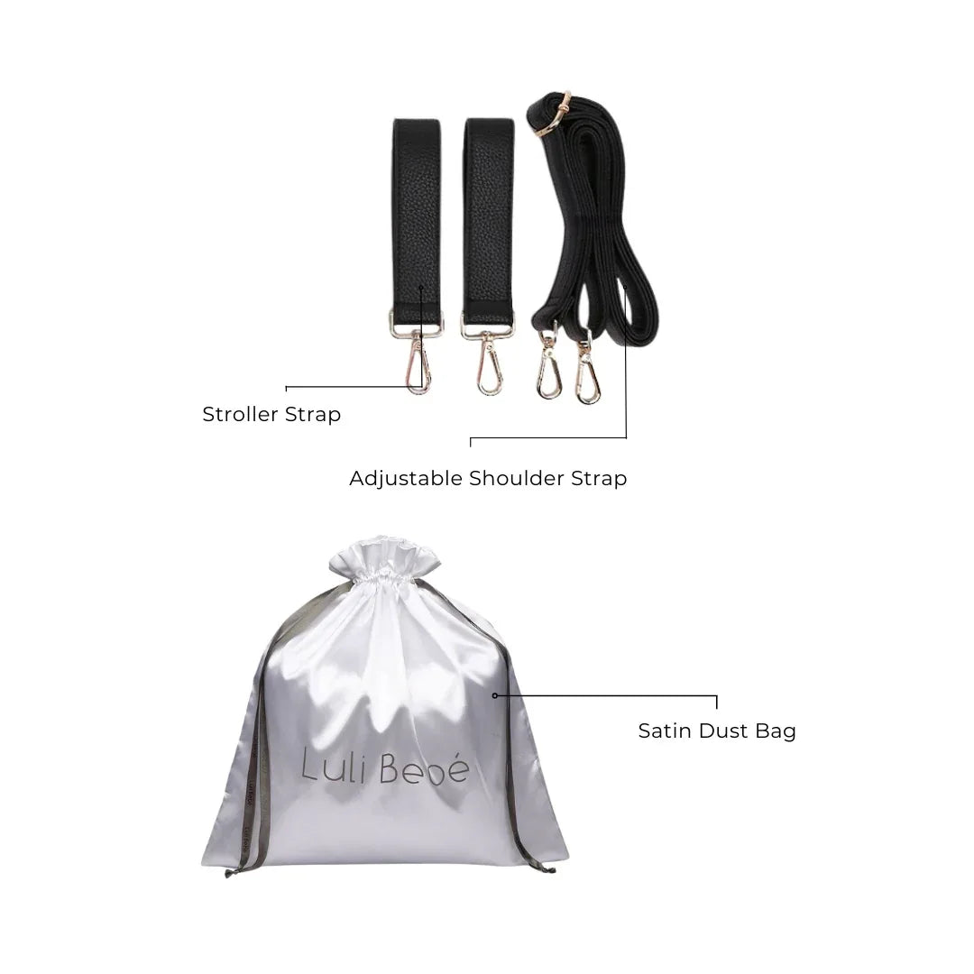 Petit Monaco Diaper Bag | Ebony Black