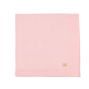 Petit Sweeny | Girls Pink Organic Cotton Knit Blanket