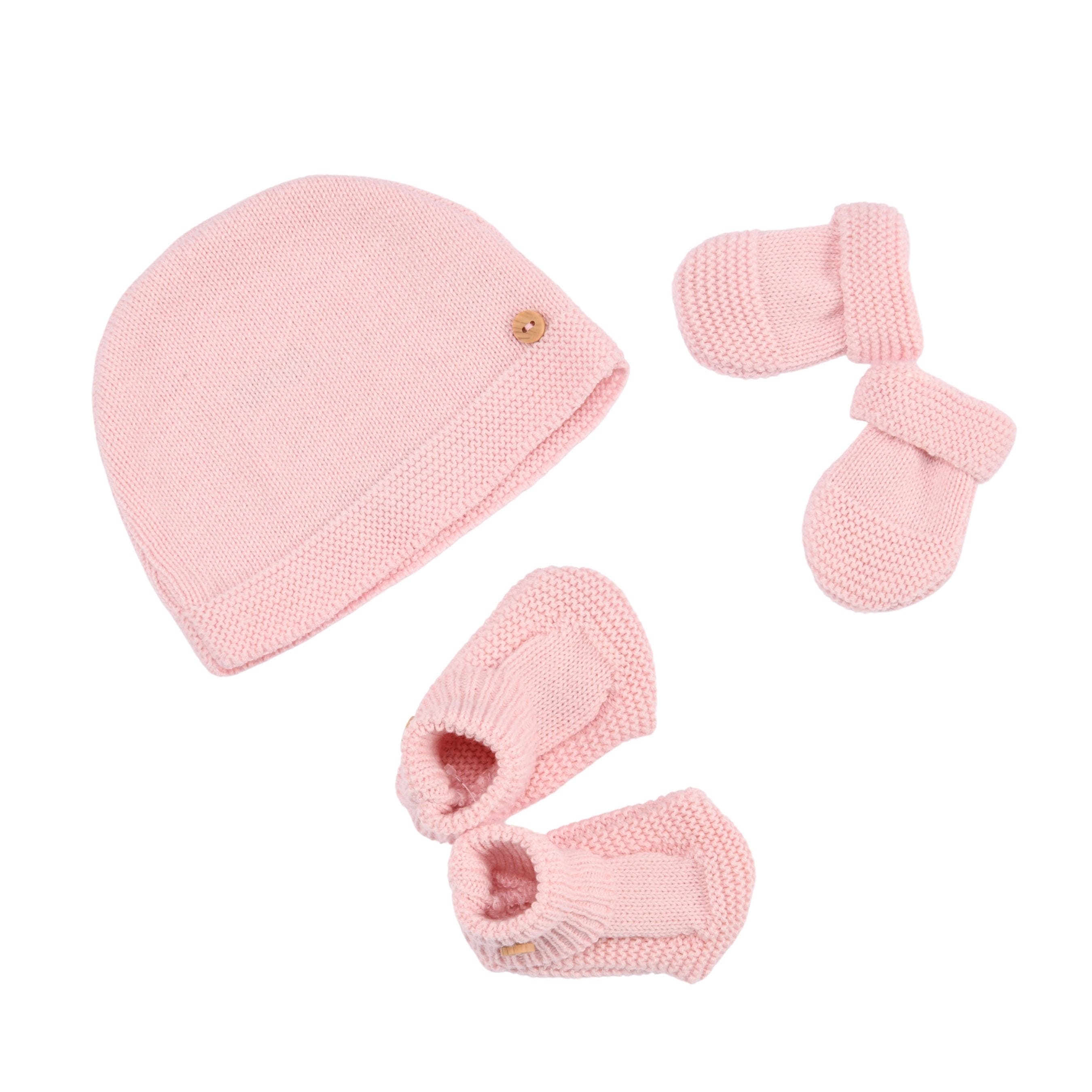 Petit Sweeny Gift Box | Girls Pink Organic Cotton Knit Set (6)