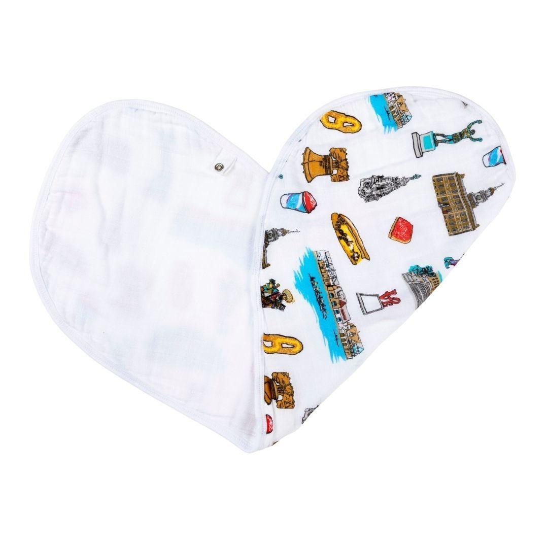 Philadelphia Newborn Gift Bundle: Swaddle, Bib & Onesie