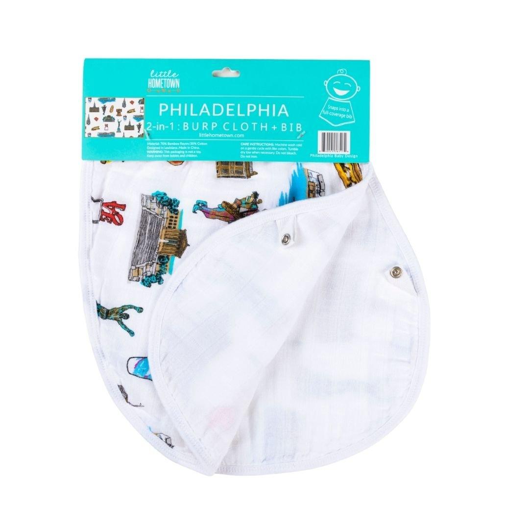 Philadelphia Newborn Gift Bundle: Swaddle, Bib & Onesie
