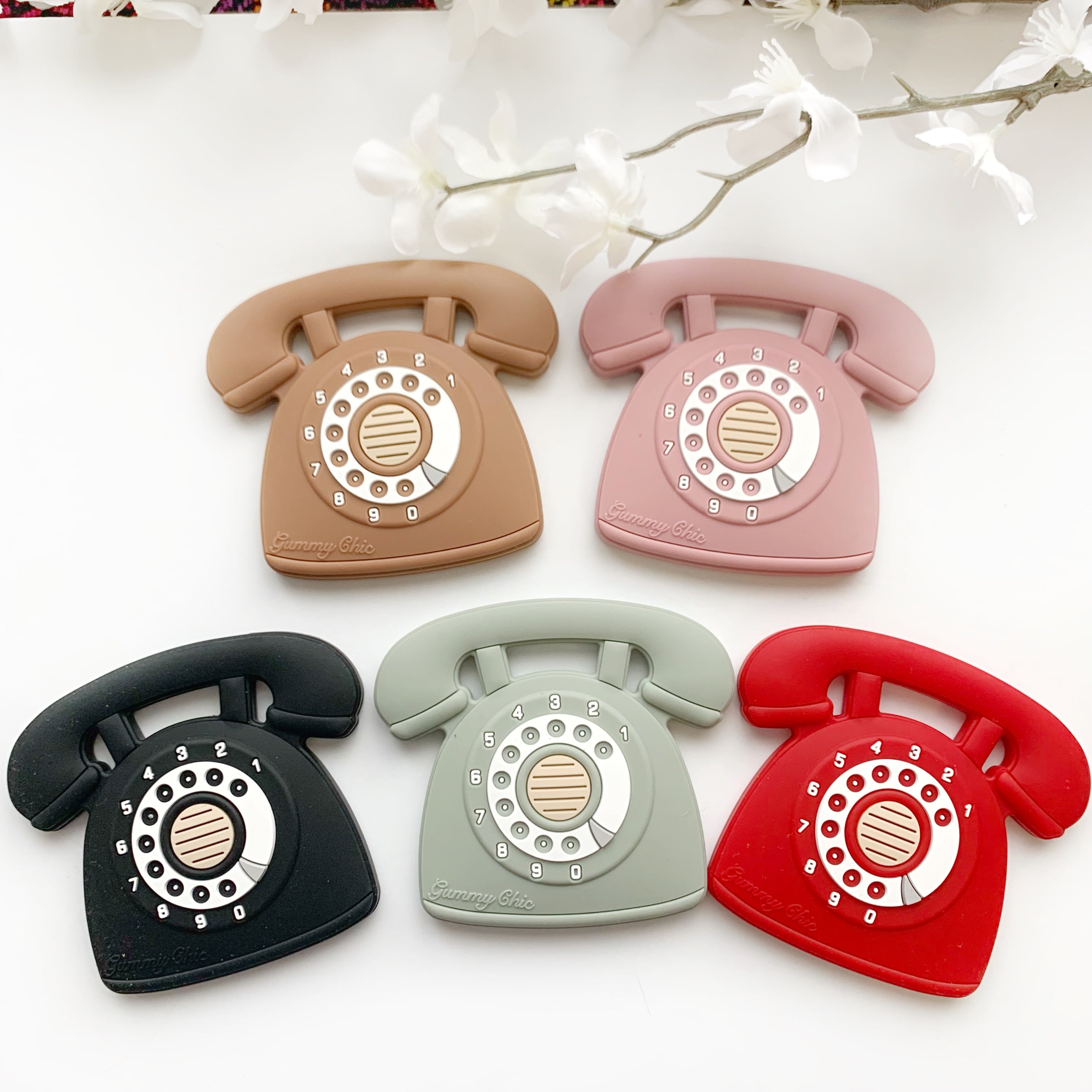 Rotary Dial Phone Sensory Pendant - Safe Chewing Fun Sensory Pendant For Kids With Anxiety