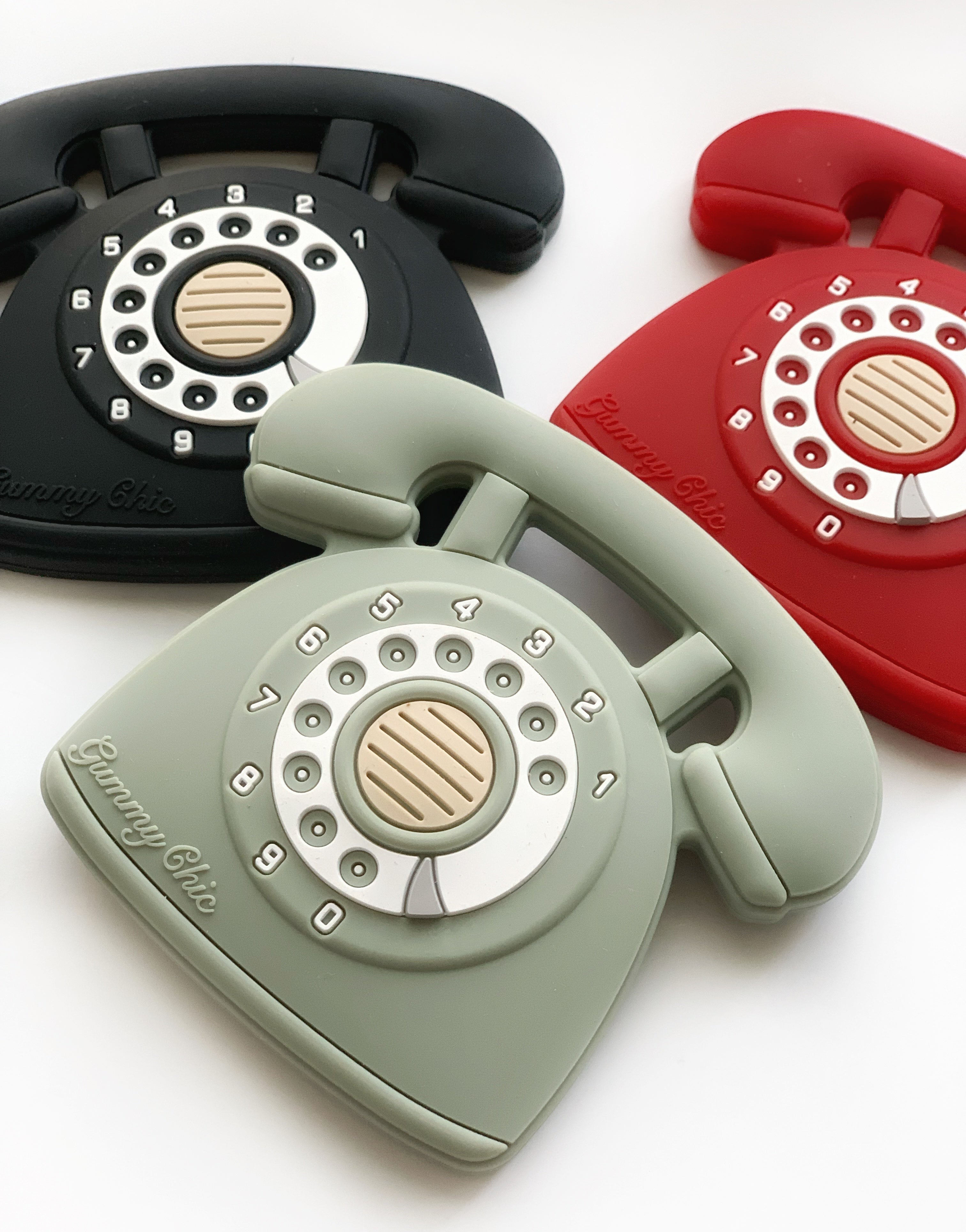 Cool Baby Teether: Rotary Dial Phone Design