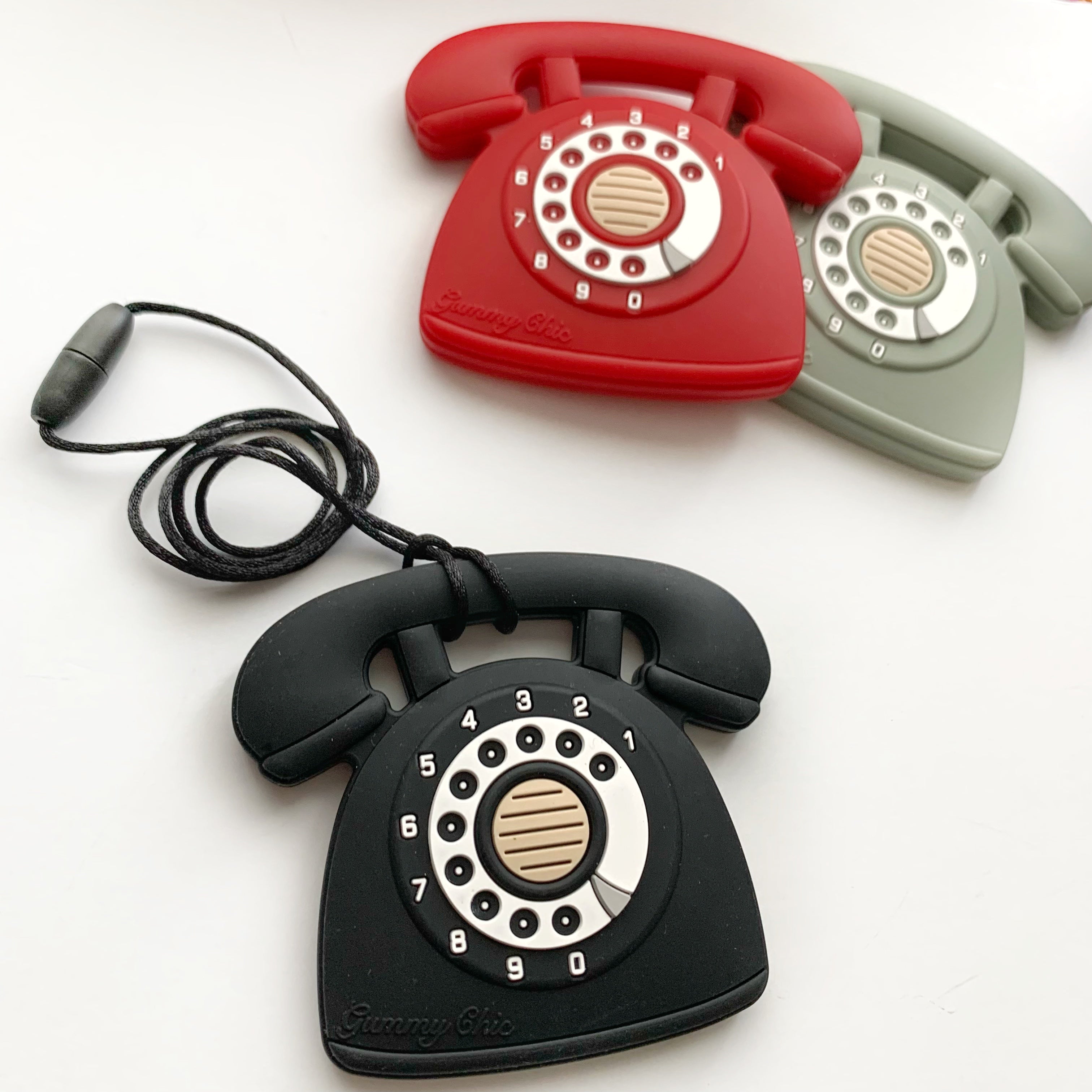 Cool Baby Teether: Rotary Dial Phone Design
