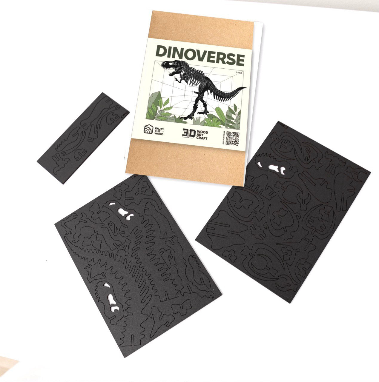 Black 3d Tyrannosaurus Rex Diy Kit