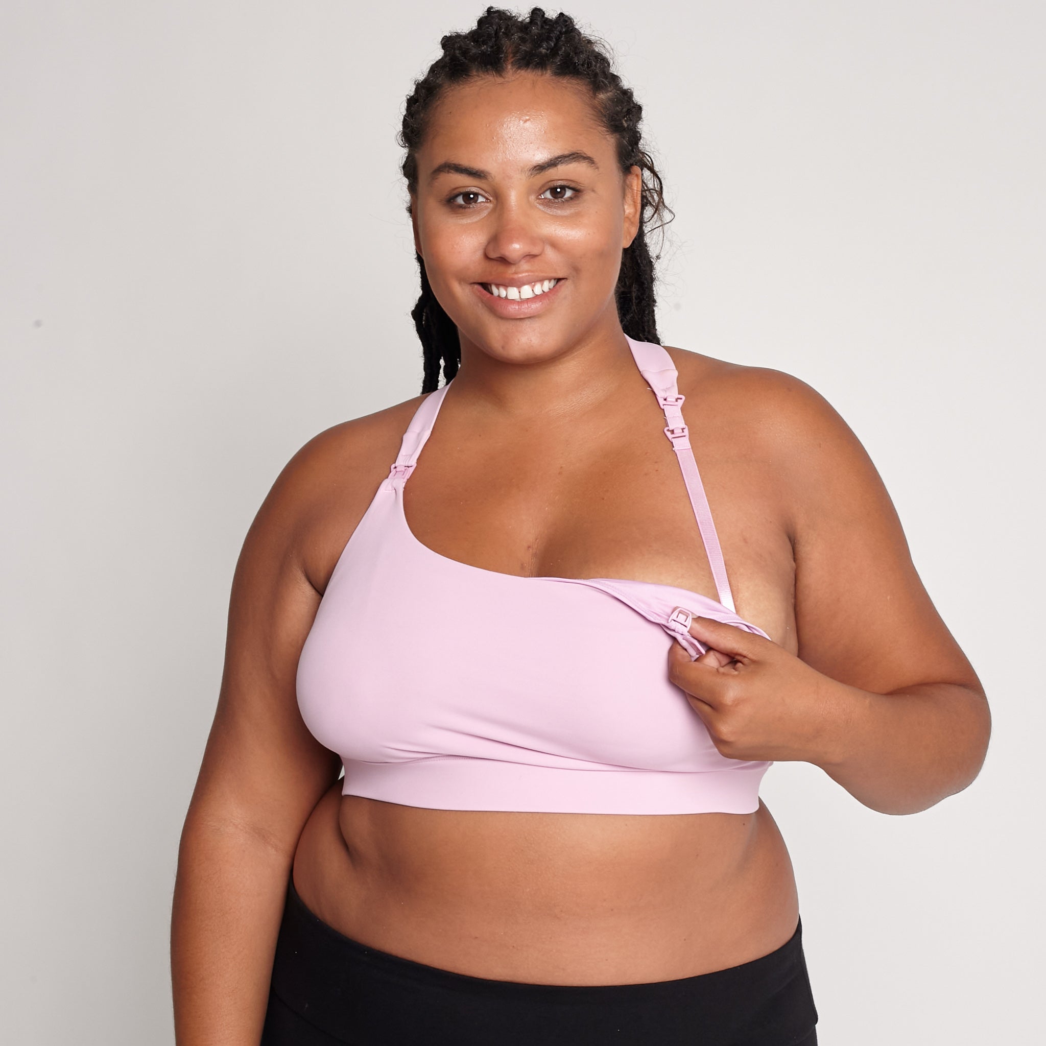 Chloé 3 Running Nursing Sports Bra (blush Pink)