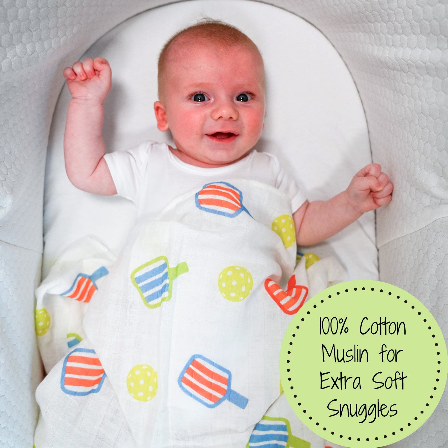 I Can't, I Have Pickleball Swaddle Blanket