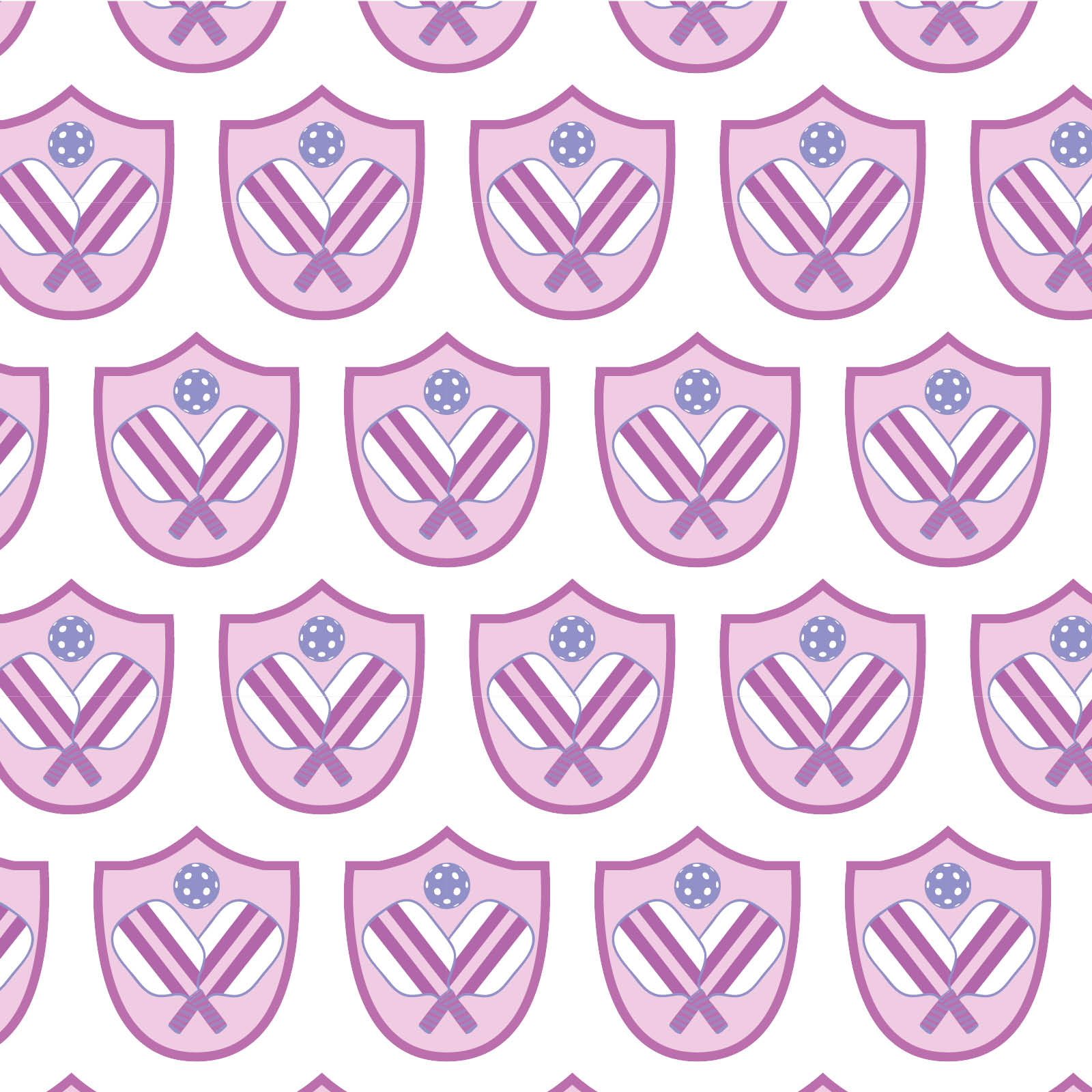 Emery Girls' Short Set Pickleball Crest Pink