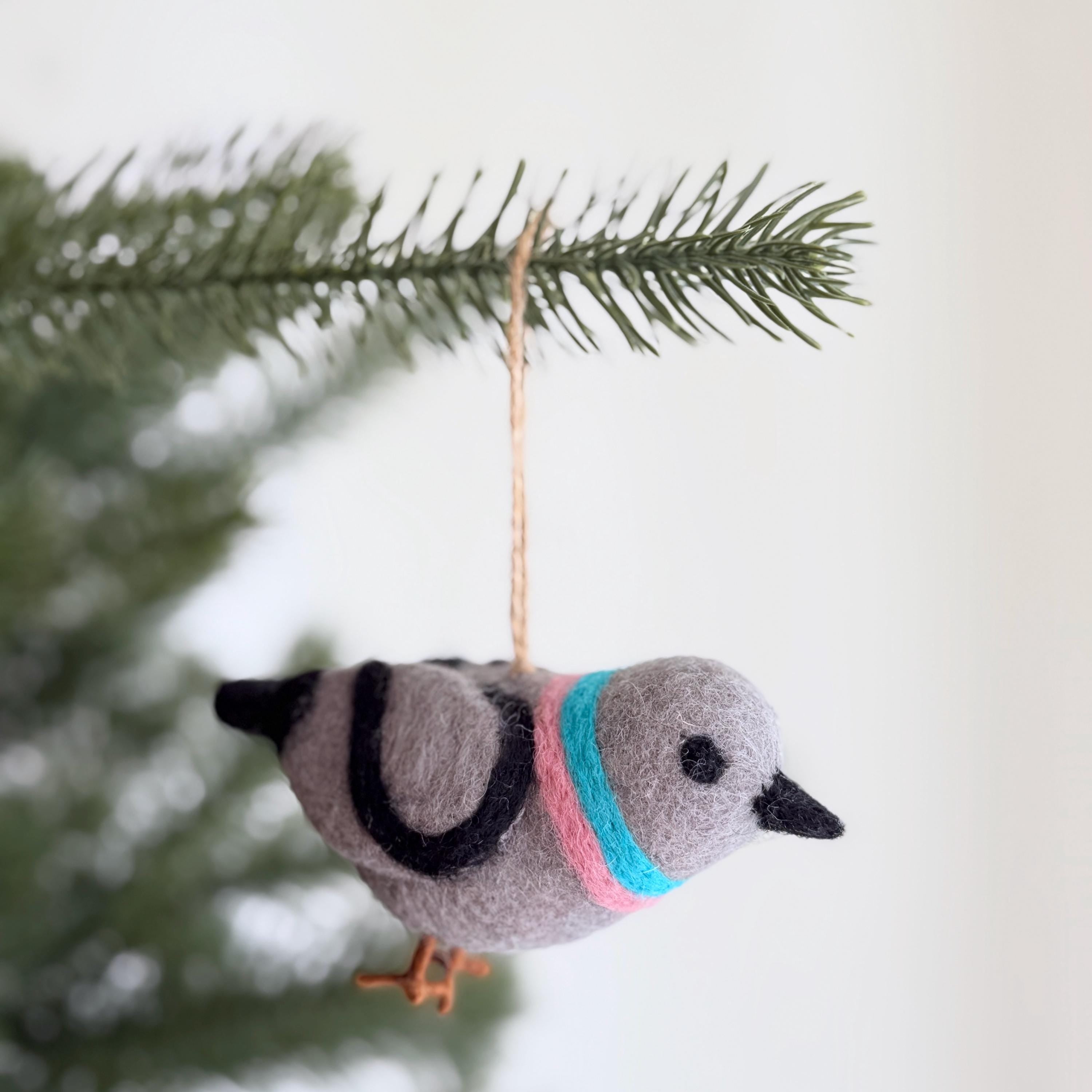Pigeon Felt Ornament