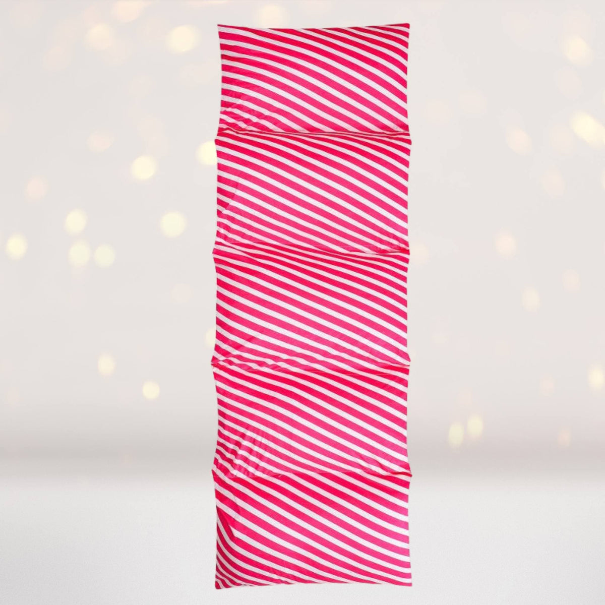 Pink And White Stripe Print Pillow Bed Case, Floor Lounger Gift