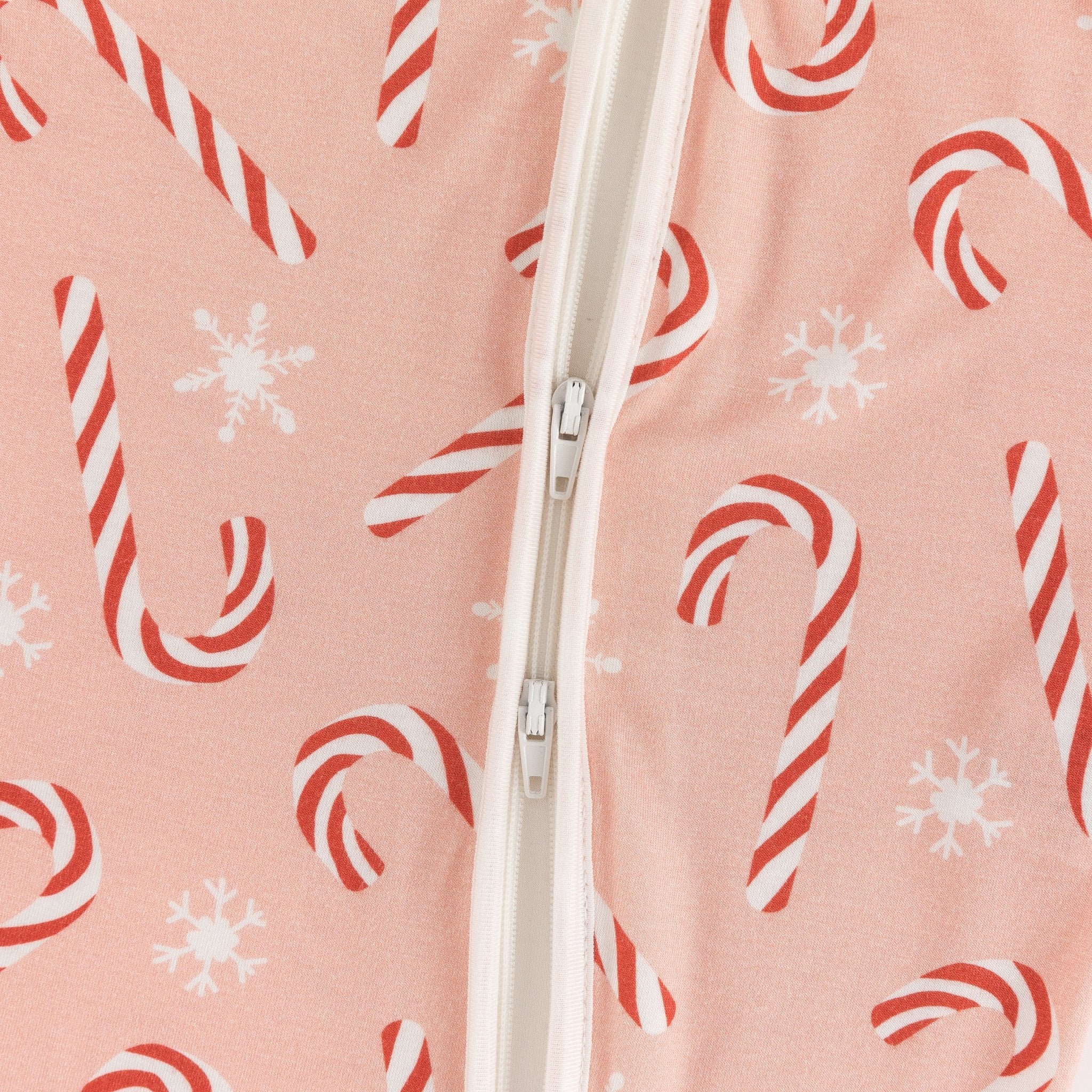 Pink Candy Cane (convertible Zip Footies)