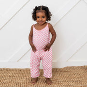 Pink Checks Jumpsuit
