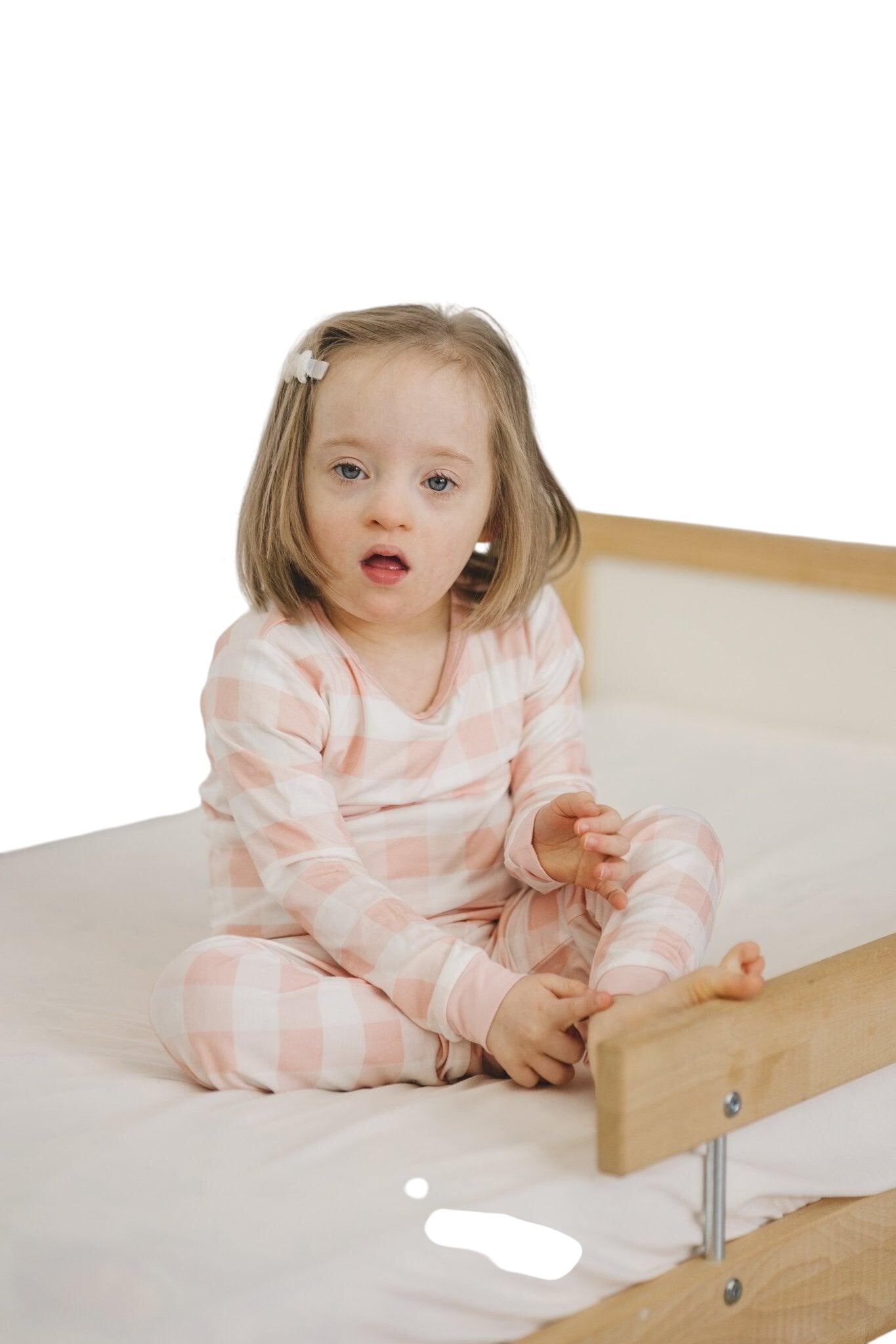 Pink Gingham 2pc Bamboo Pajama Set