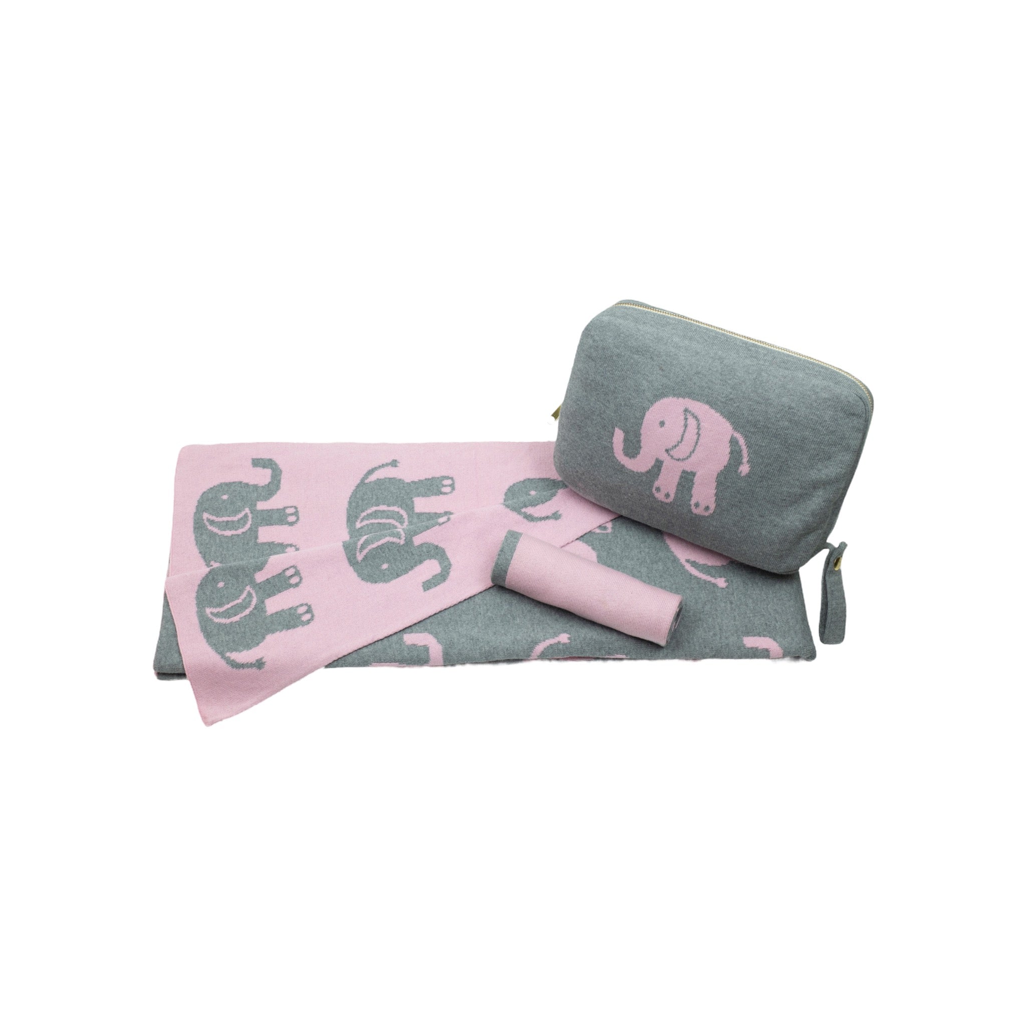 Elephant Love Pink/grey