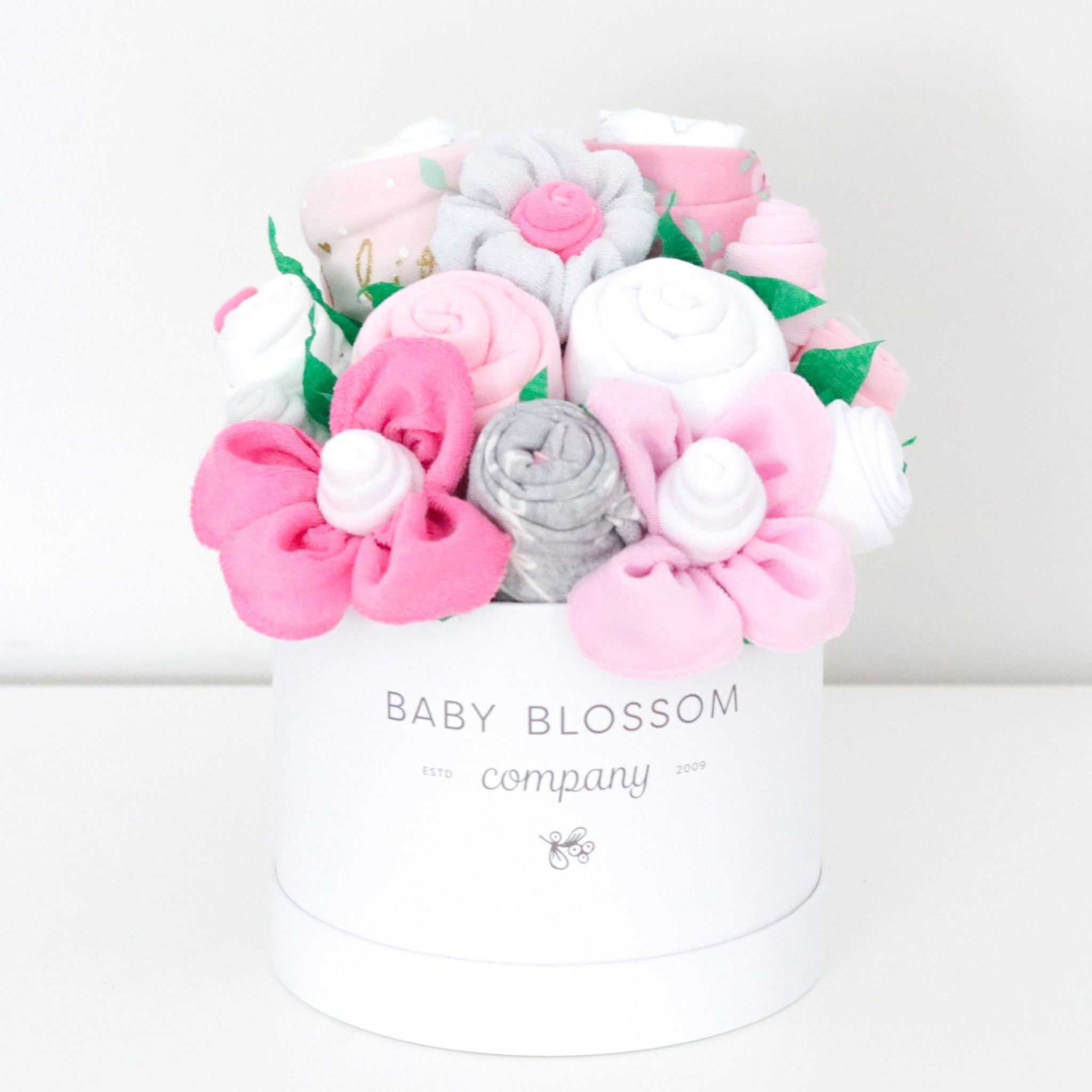 Pink Hatbox Bouquet - Deluxe