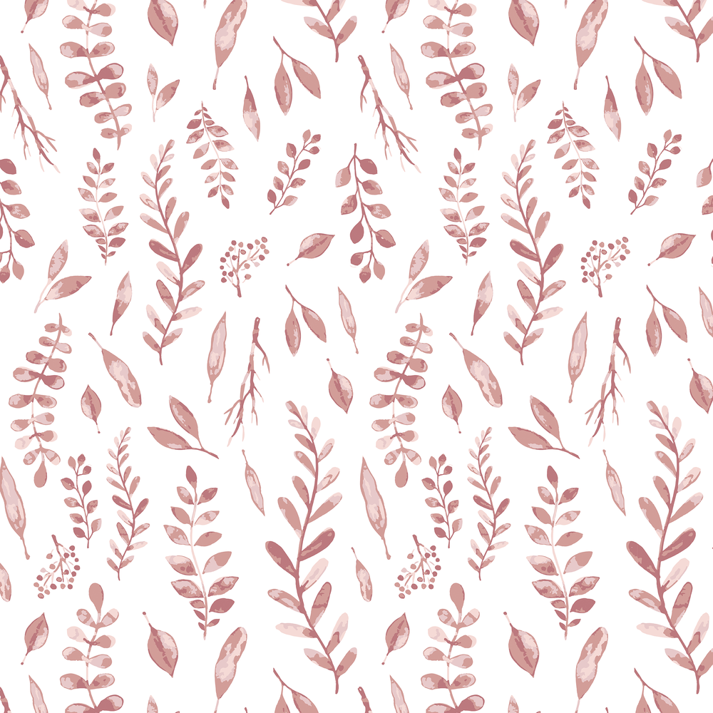 Pink Leaves Crib Sheet