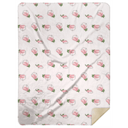 Pink Magnolia Plush Throw Blanket 60x80