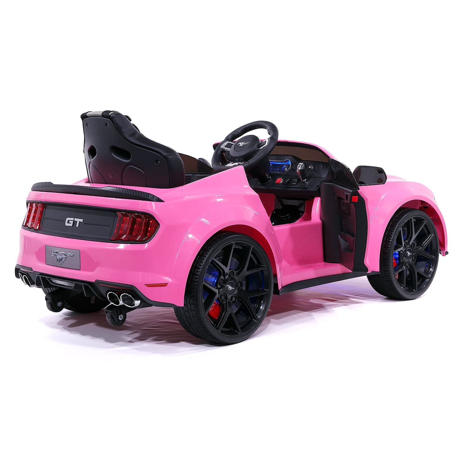 Ford Mustang Gt Custom Edition 24v Kids Ride-on Car With R/c Parental Remote | Pink