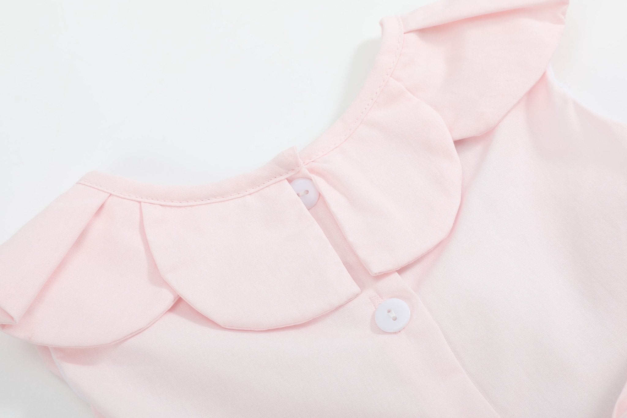 Pink Petal Collared Smocked Dress