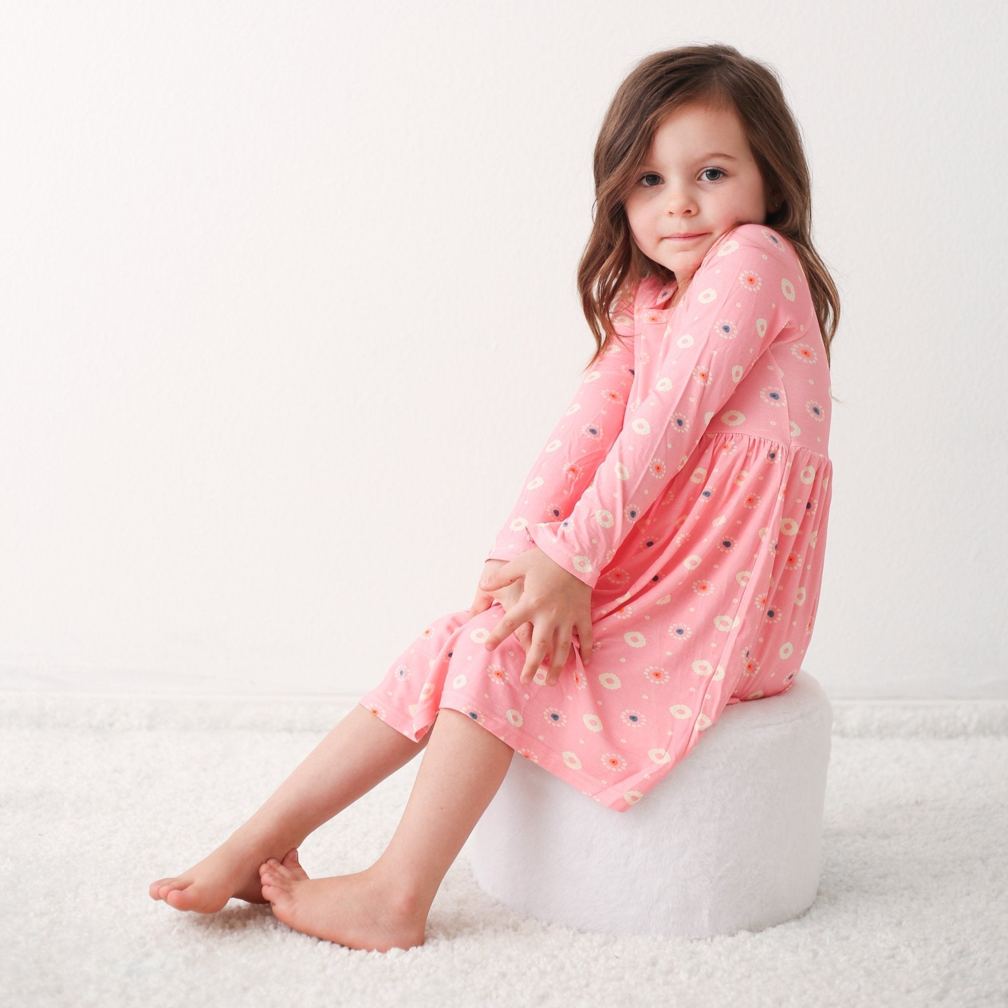 Pink Petals L/s Dress