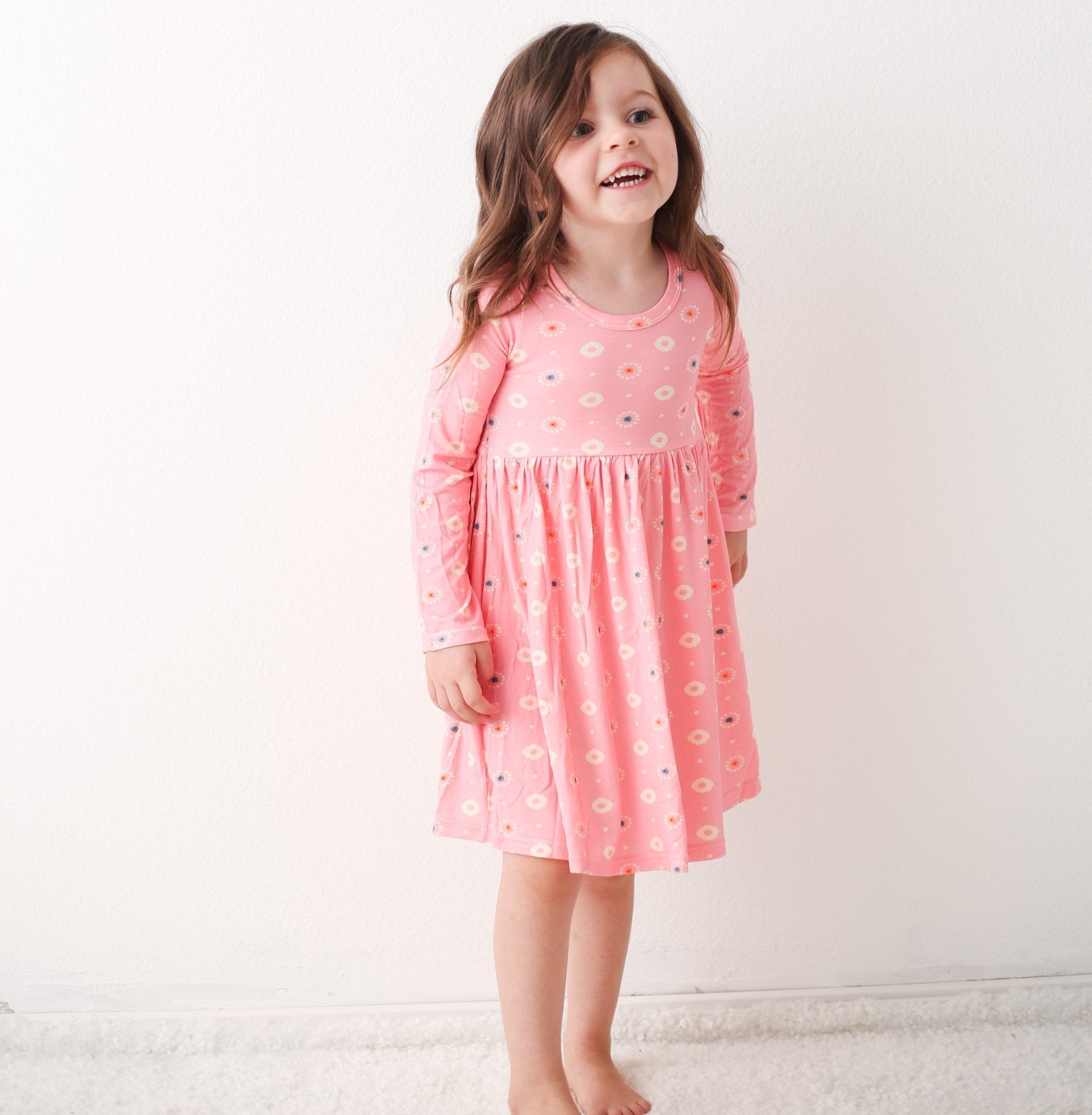 Pink Petals L/s Dress