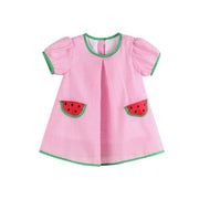 Pink Watermelon Dress And Panty Cover Set