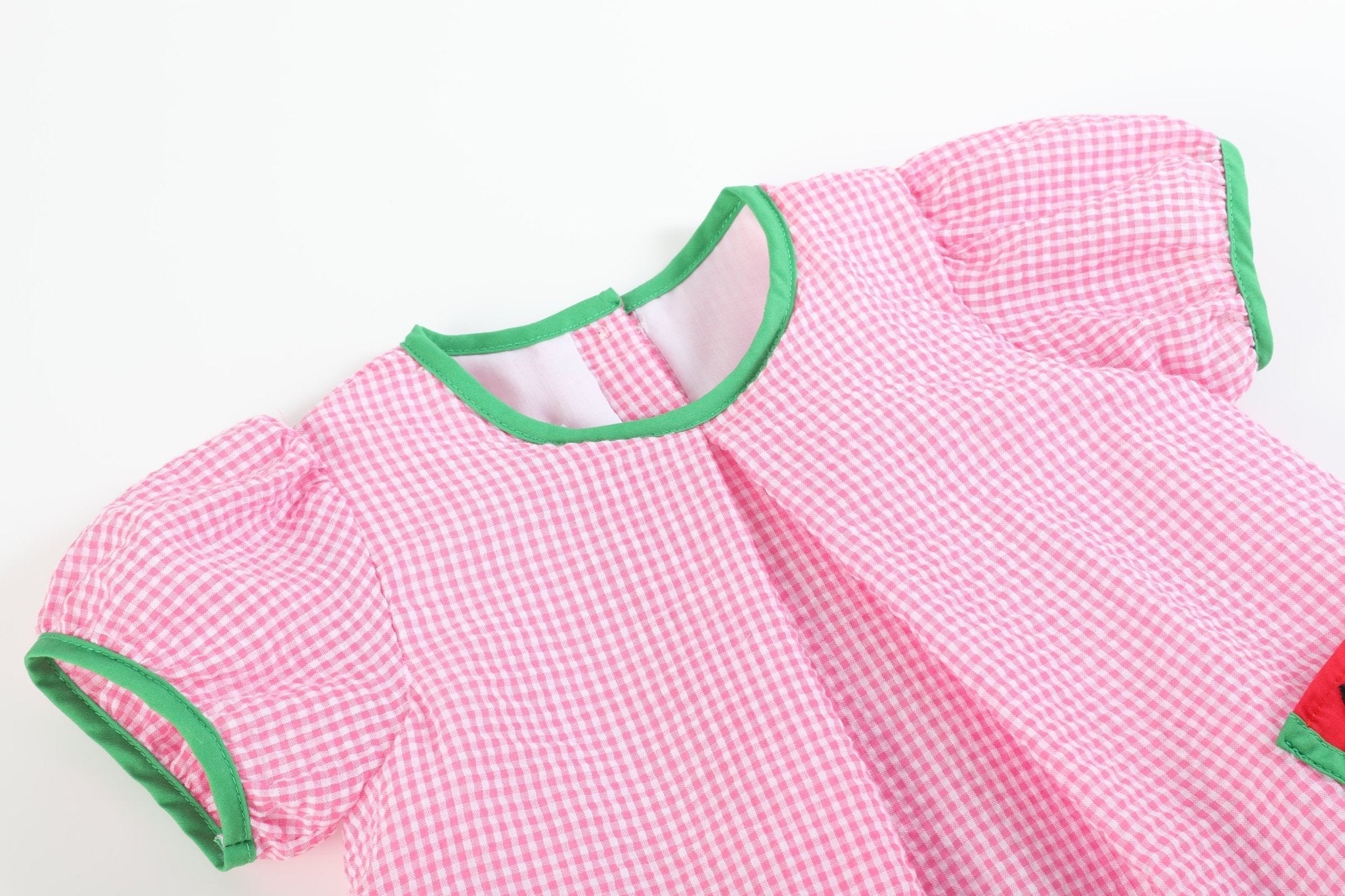 Pink Watermelon Dress And Panty Cover Set