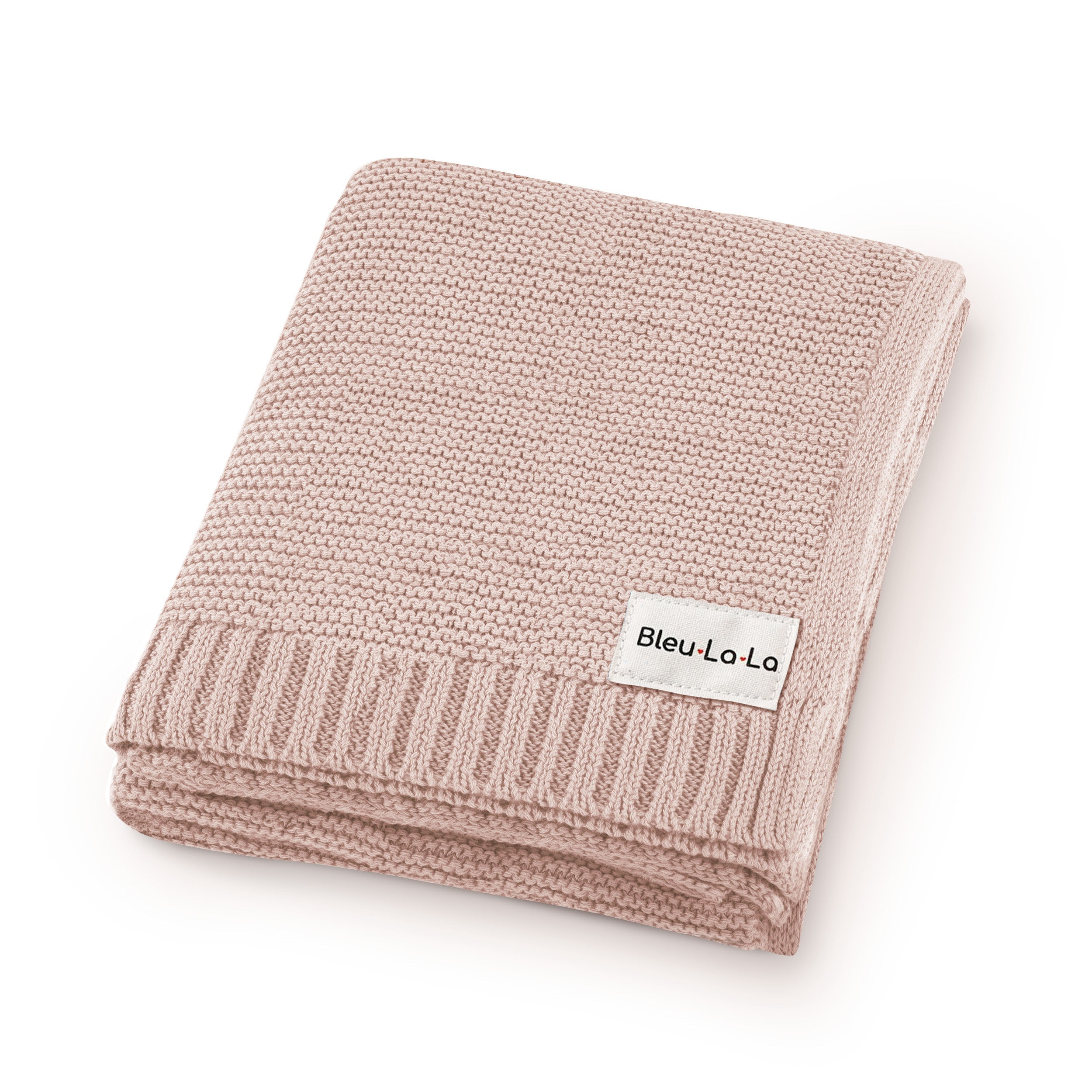 Organic Cotton Luxury Knit Baby Swaddle Blanket by Bleu La La