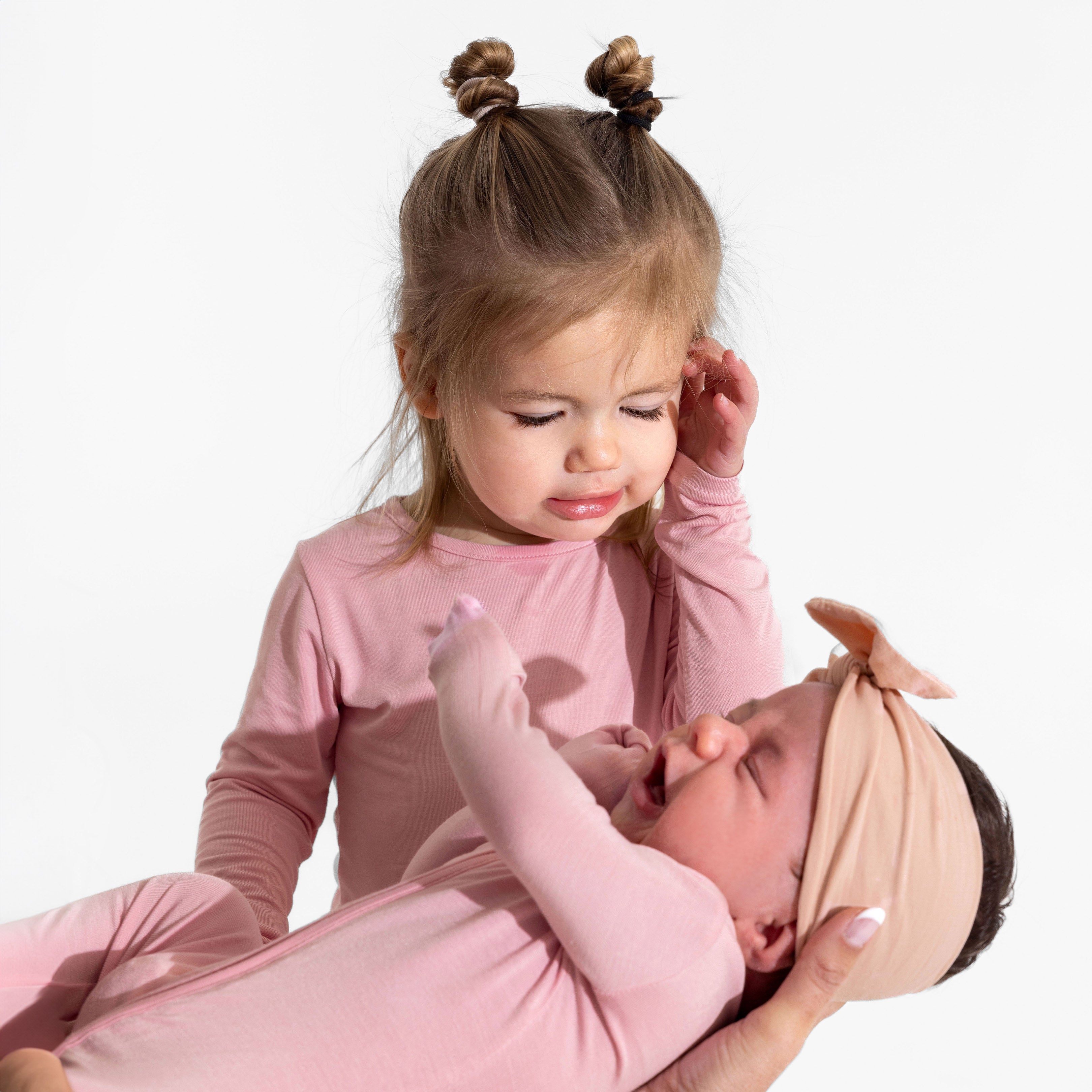 Dusty Rose Bamboo Kids Pajamas