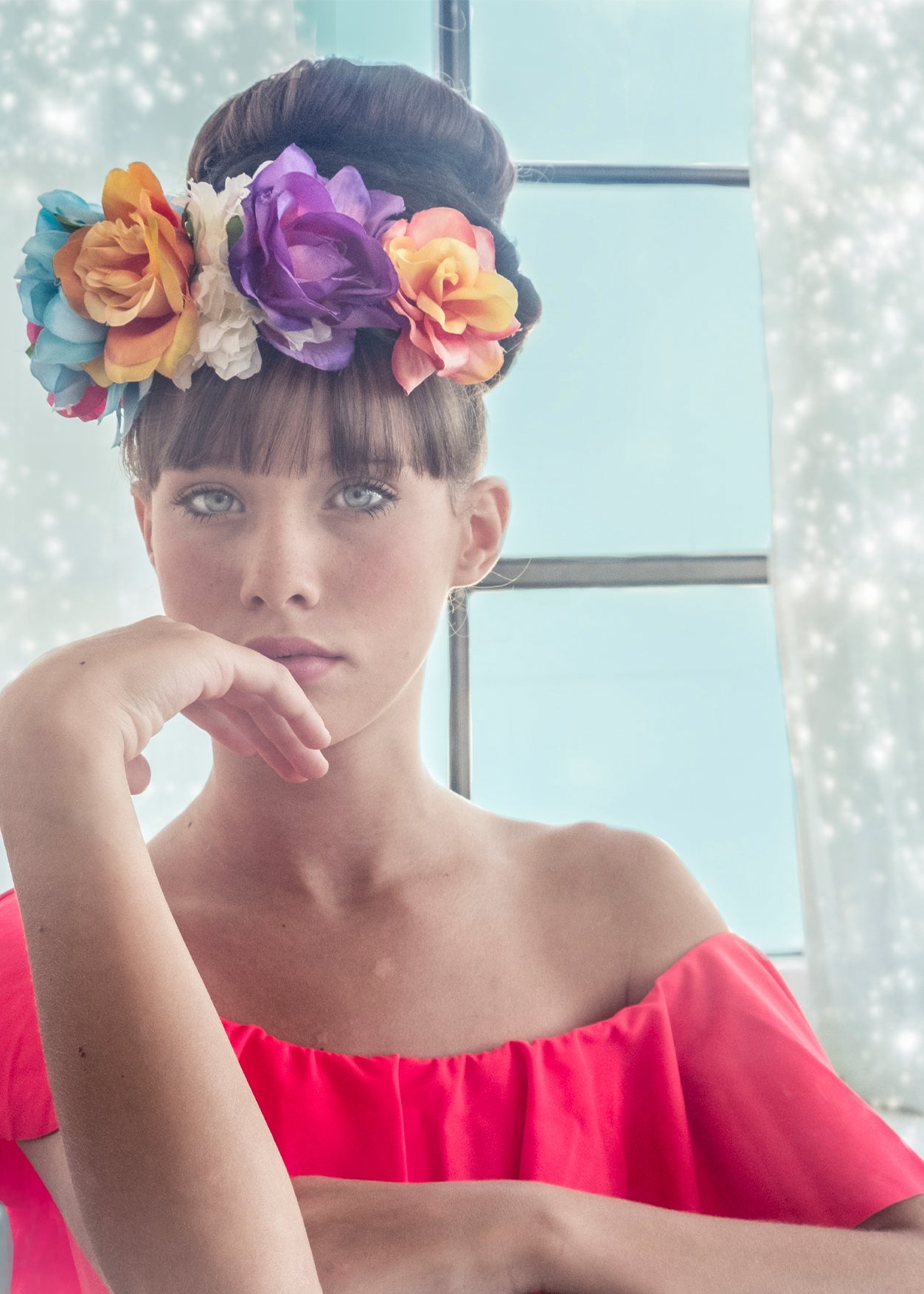 Neon Pink Ruffle Bikini