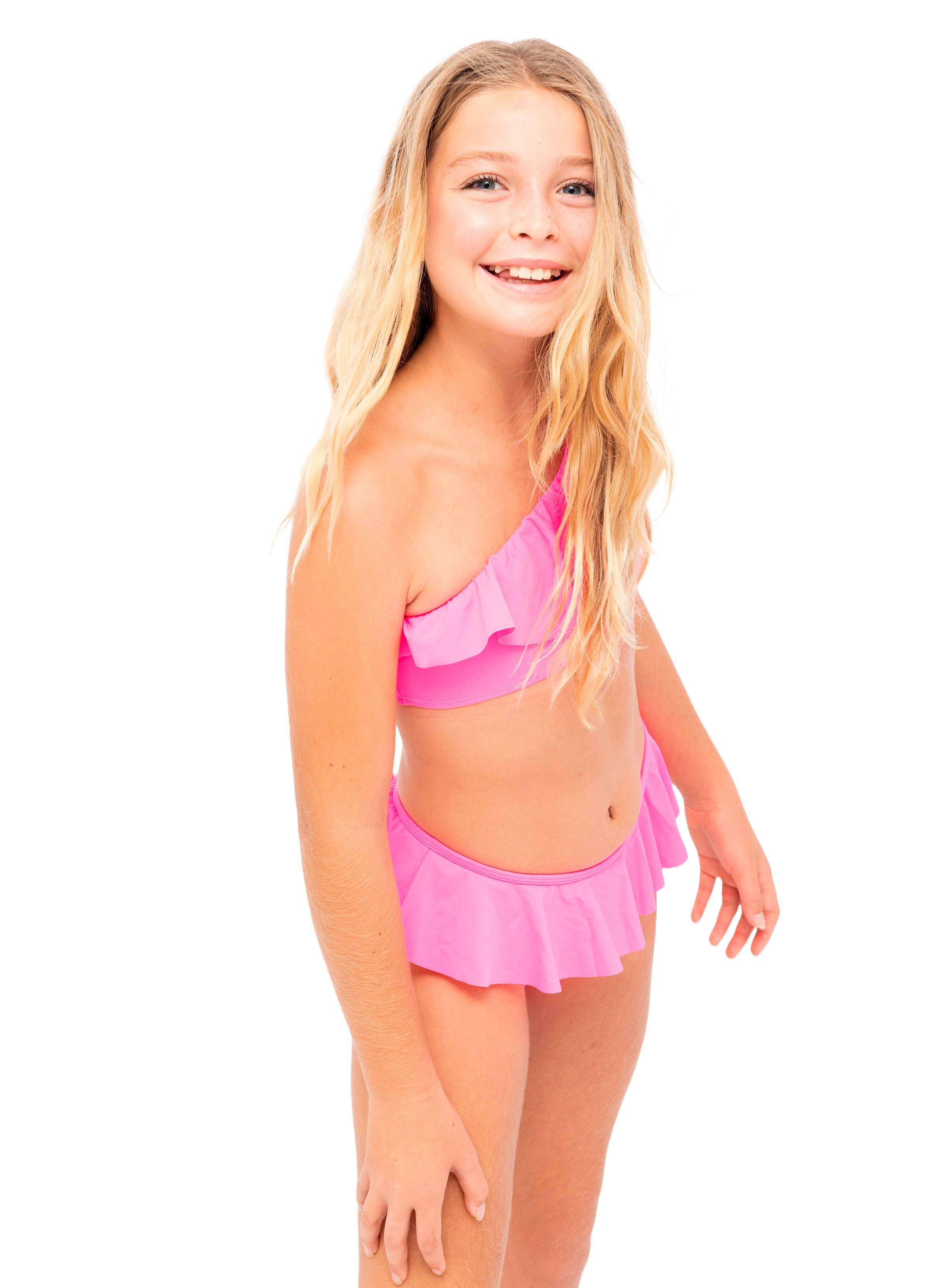 Pink One Shoulder Bikini