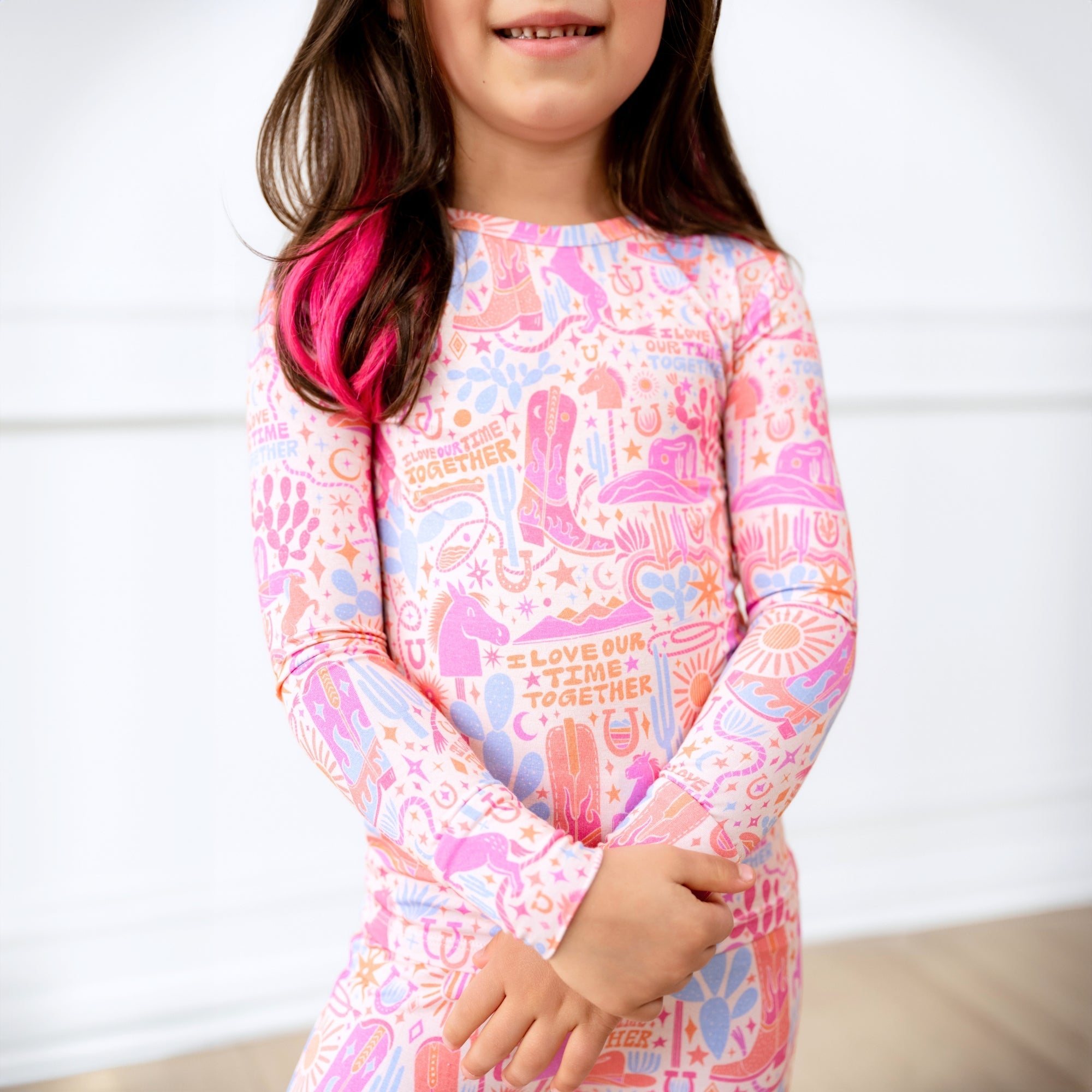 The Second-skin 2-piece Long Sleeve Pajama | Saddle Up