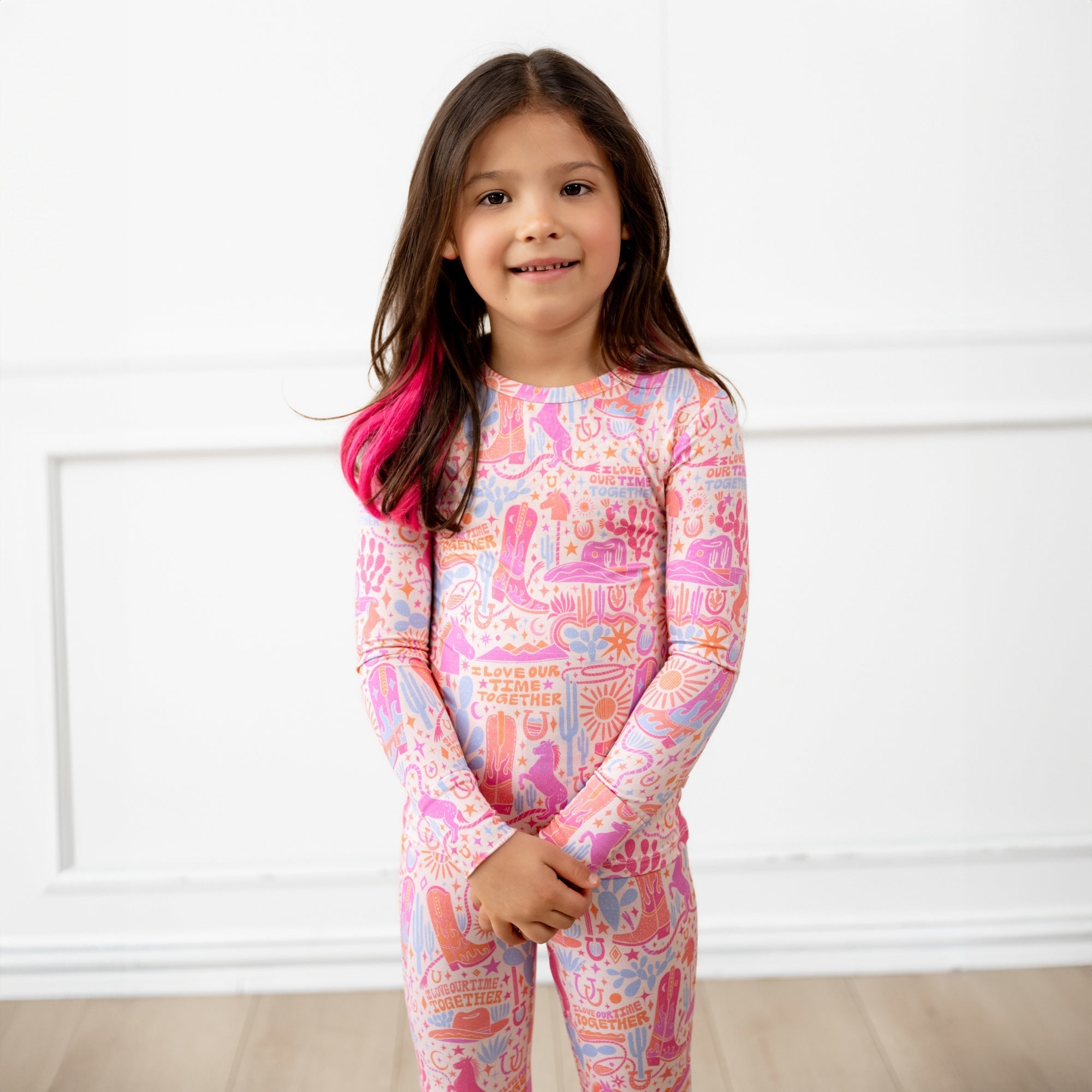The Second-skin 2-piece Long Sleeve Pajama | Saddle Up