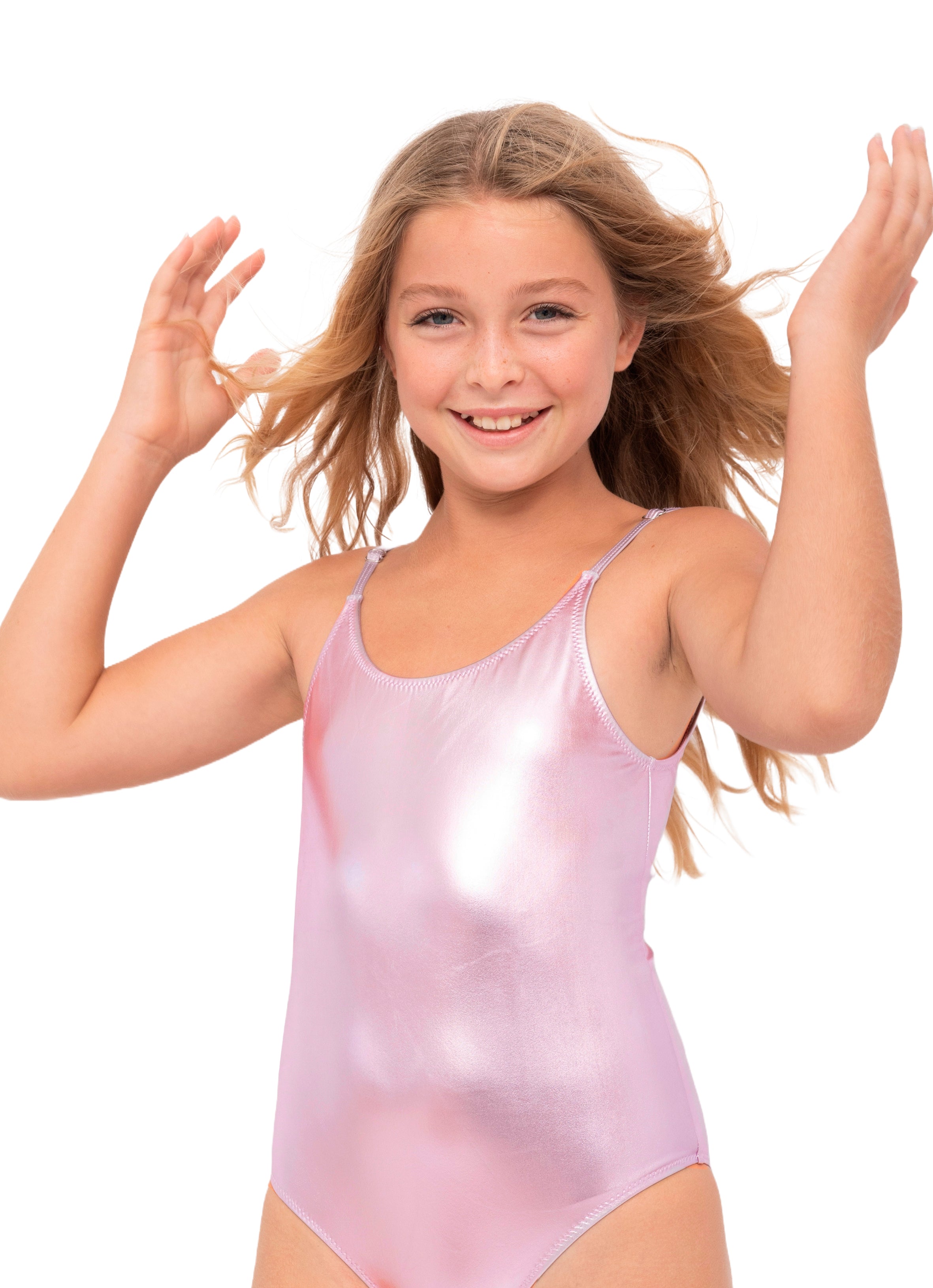 Metallic Pink Swimsuit