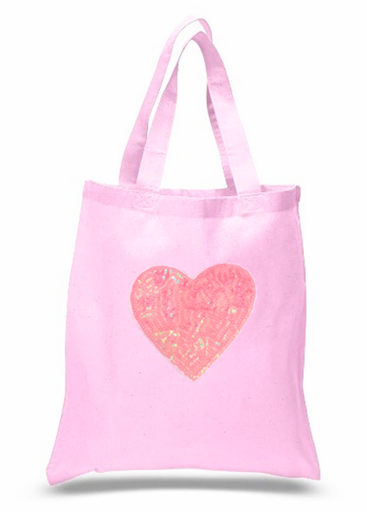 Beach Bag With Sequin Heart