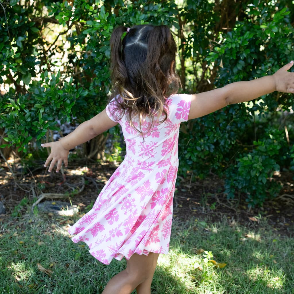 Napuanani In Lokelani Bamboo T-shirt Dress