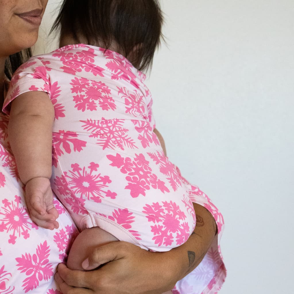 Napuanani In Lokelani Bamboo Onesie