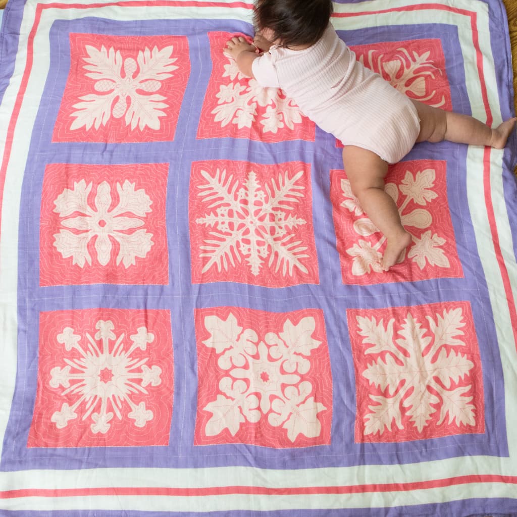 Napuanani In Lokelani Baby Quilt