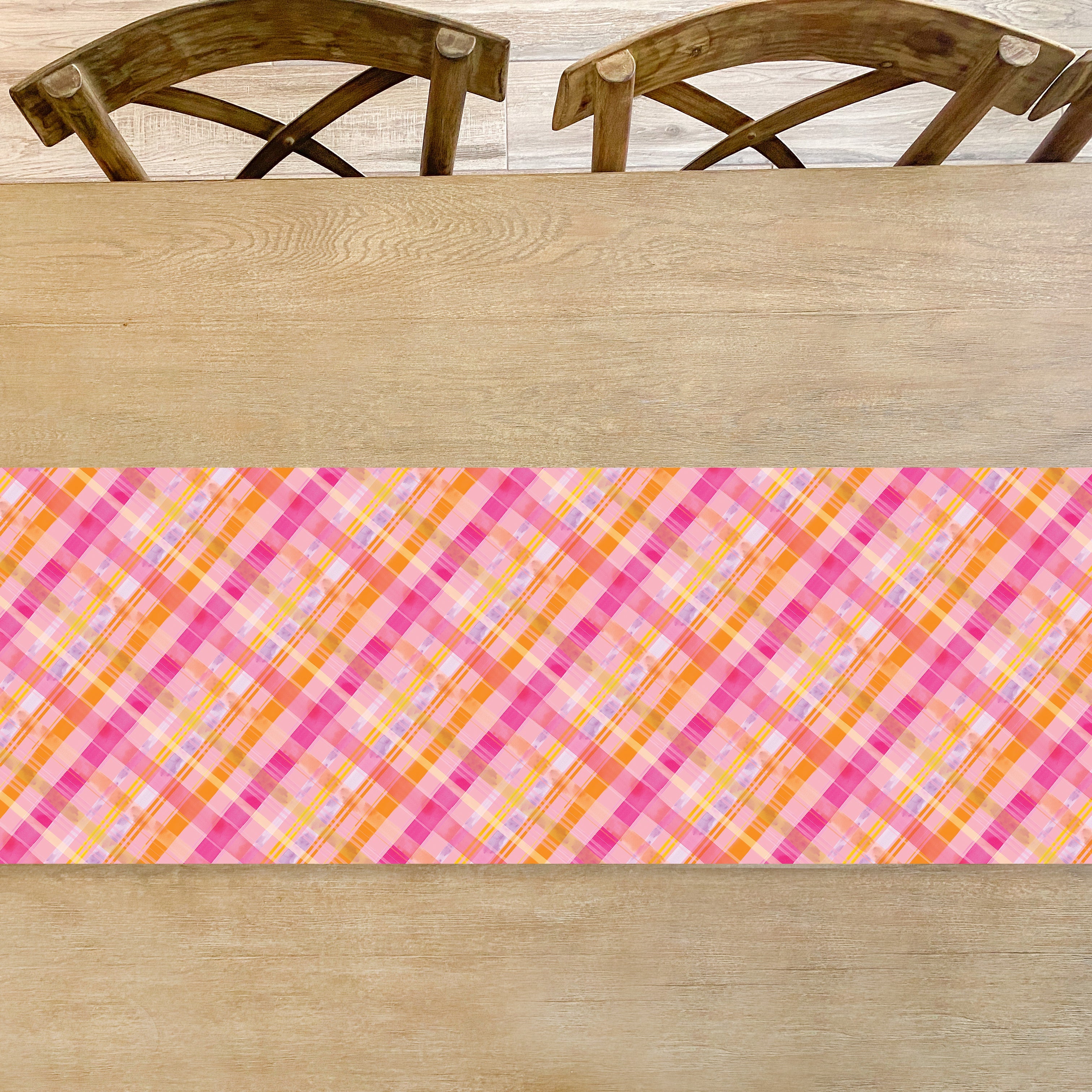 Pinksgiving Plaid Table Runner